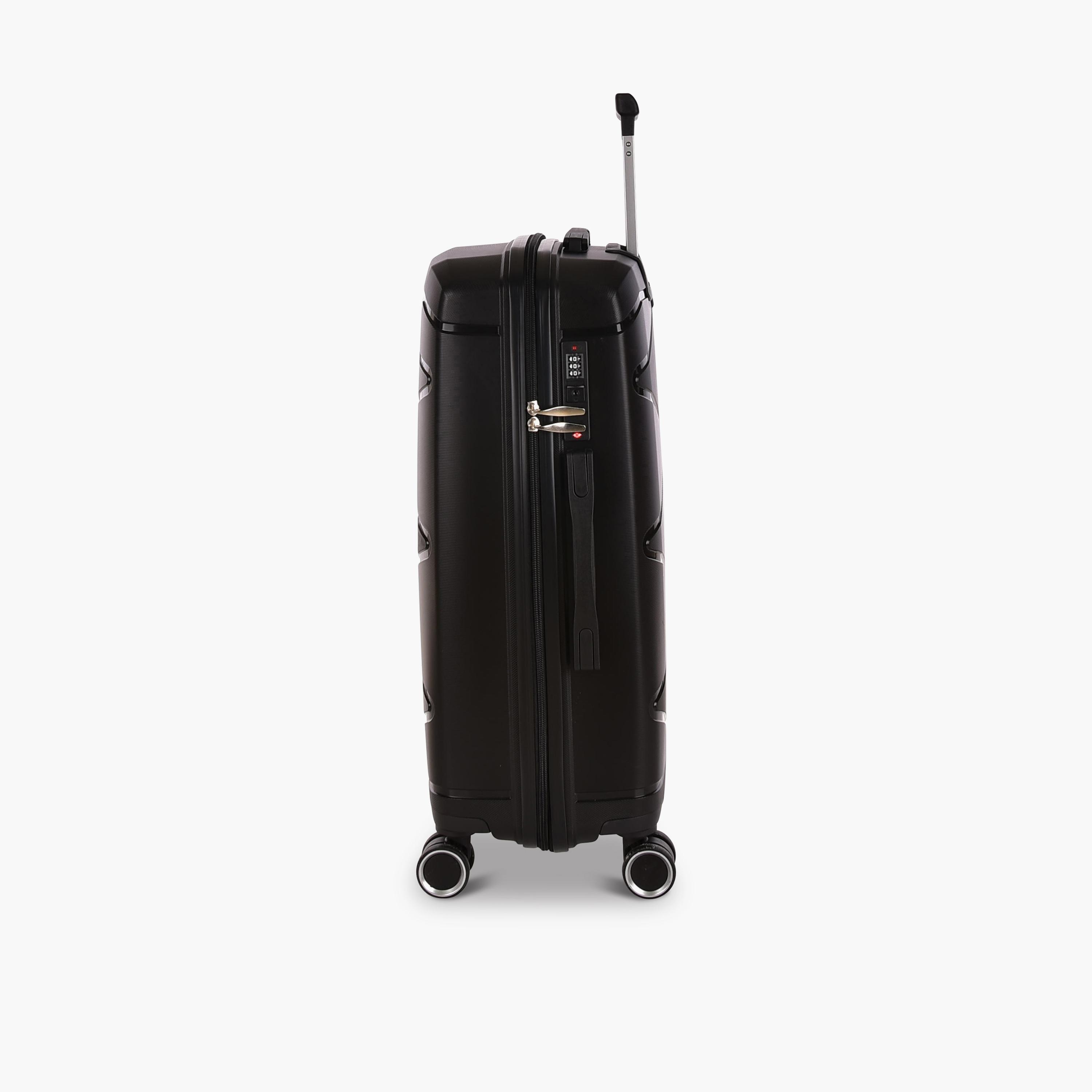 New Travel Set of 3 Polypropylene Hardcase 4-Wheeler Spinner Trolley Bag with Combination Lock | PP04/3P-travel-luggagesandbags-luggage-image-10
