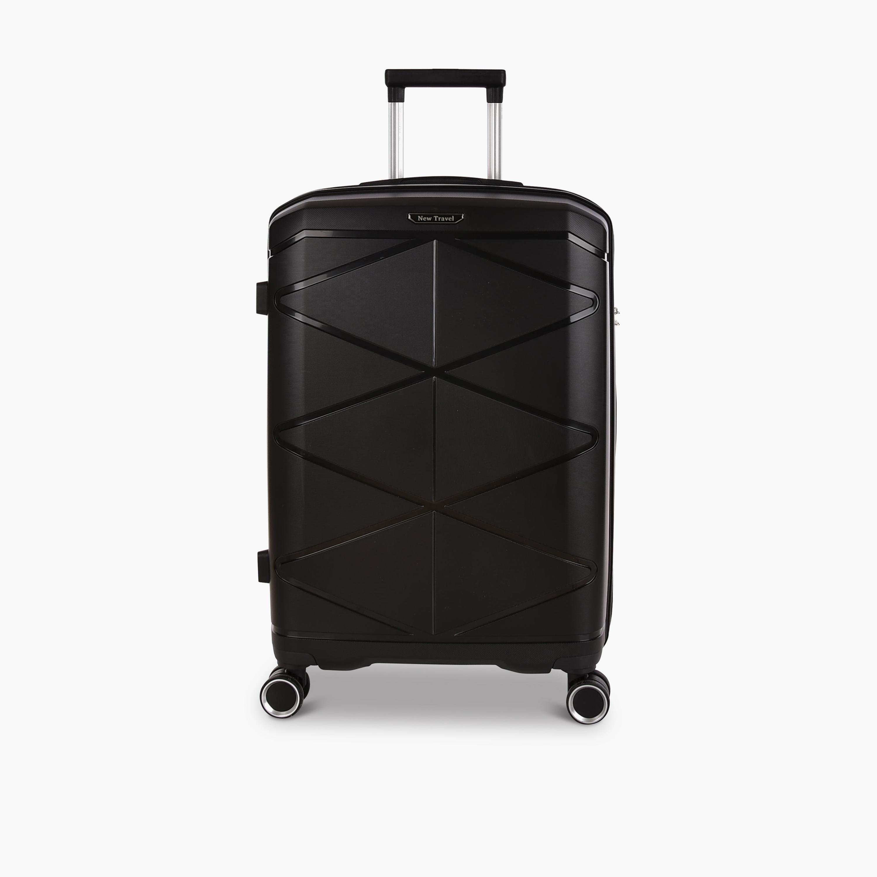 New Travel Set of 3 Polypropylene Hardcase 4-Wheeler Spinner Trolley Bag with Combination Lock | PP04/3P-travel-luggagesandbags-luggage-image-7