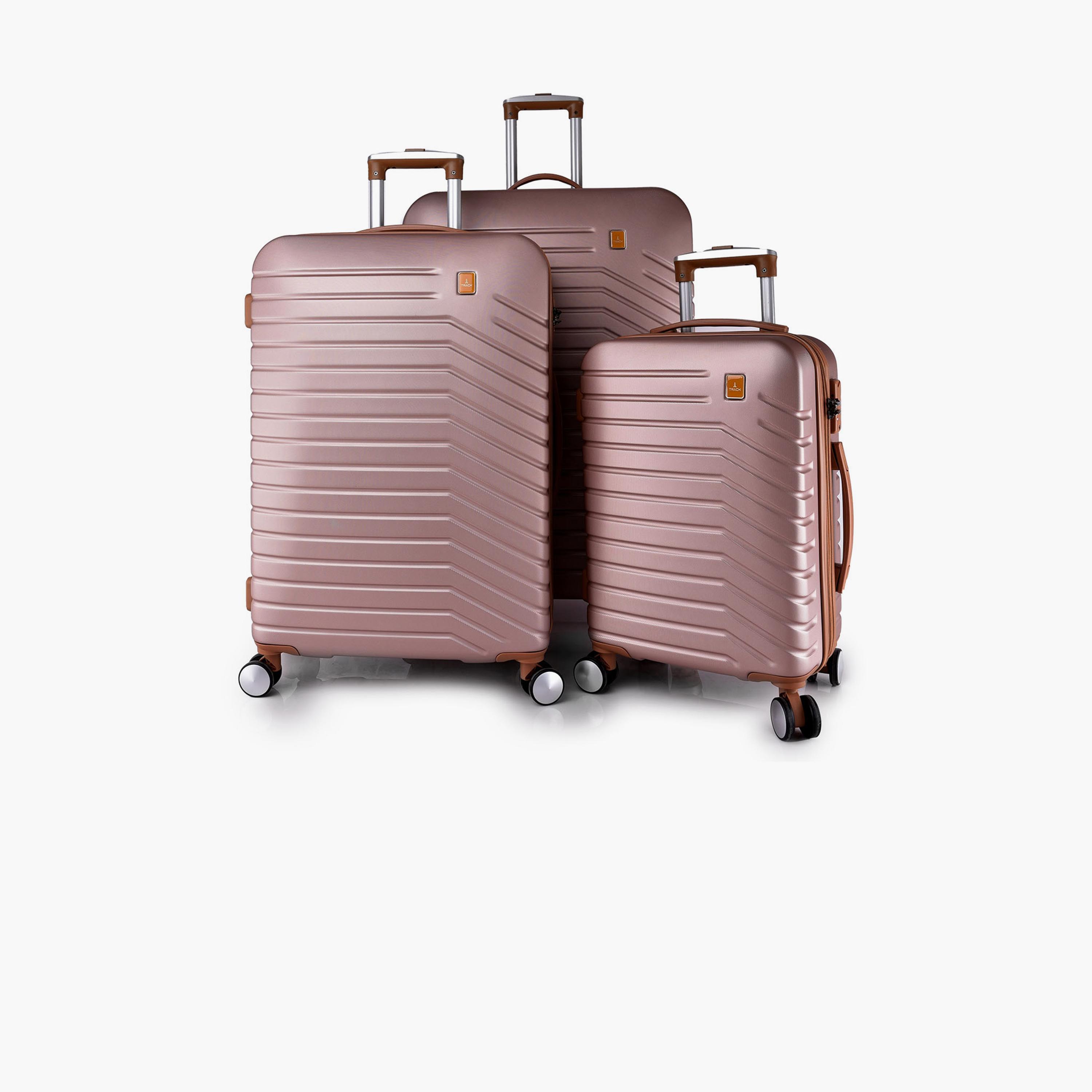 Track Set of 3 ABS Hardcase 4-Wheeler Spinner Trolley Bag with TSA Lock | SN9012/3P-travel-luggagesandbags-luggage-image-1