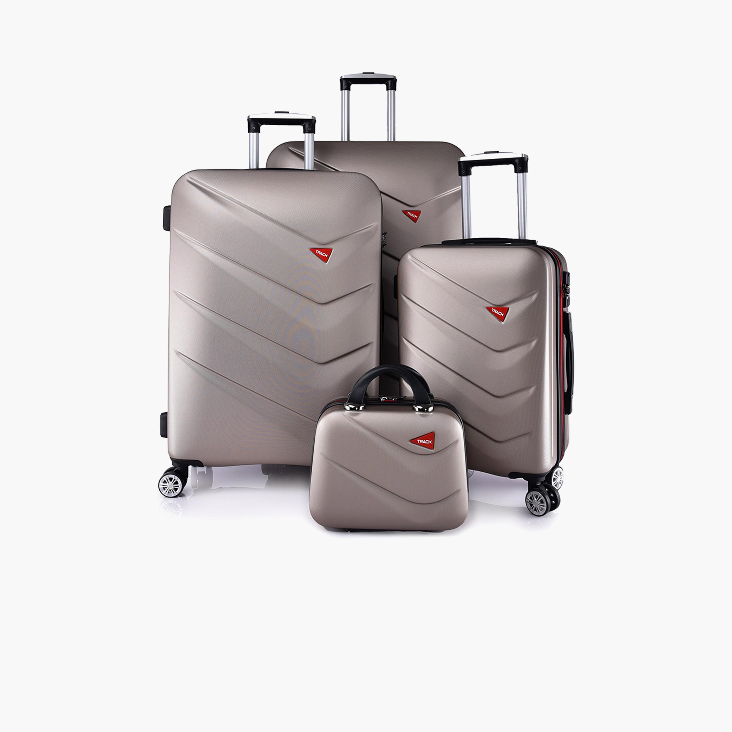 Track Set of 4 ABS Hardcase 4-Wheeler Spinner Trolley Bag with TSA Lock | SN9013/4P-travel-luggagesandbags-luggage-image-1