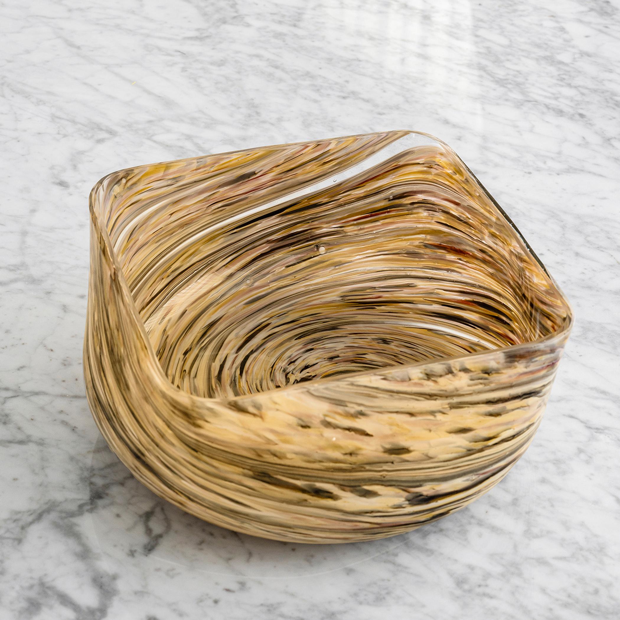 House of Serene Aurelia Glass Decorative Bowl - 25x25 cm