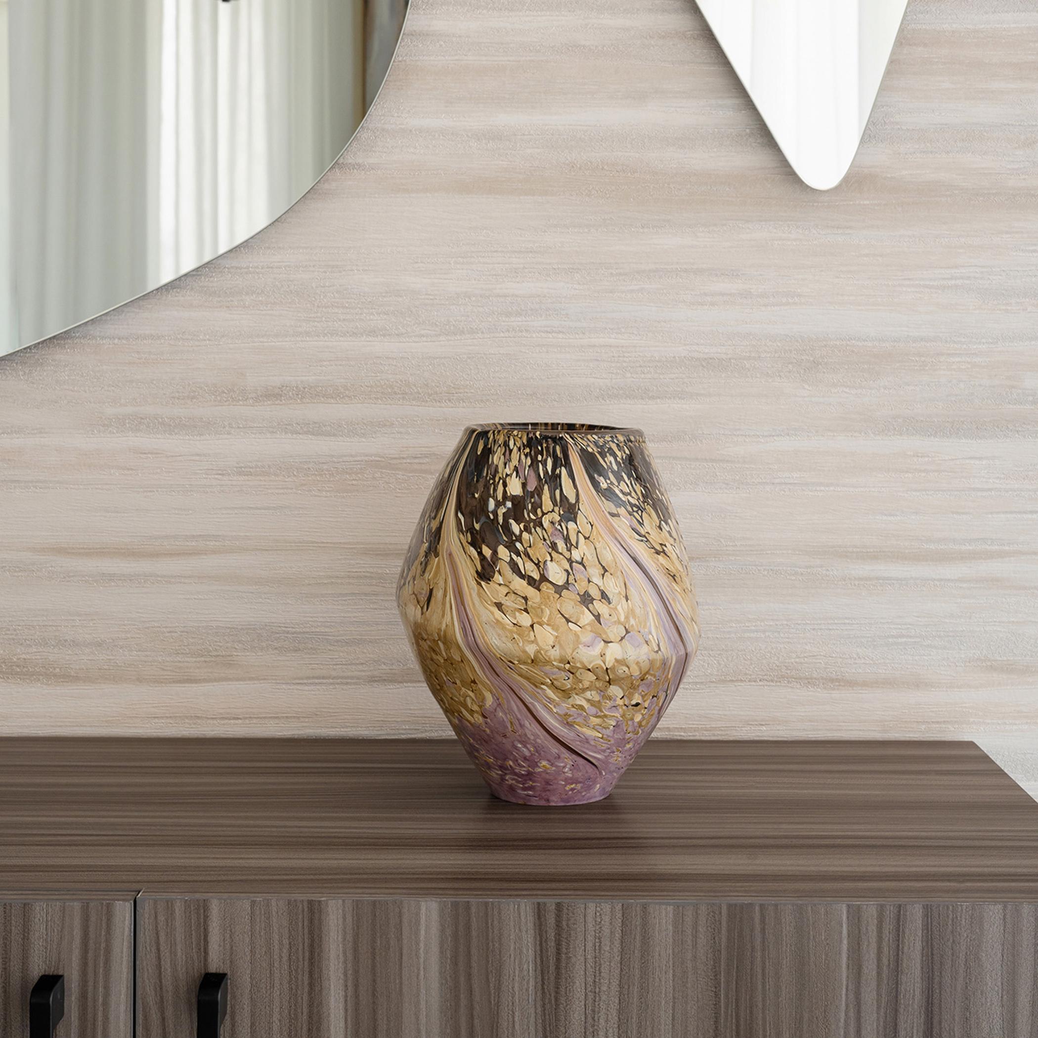 House of Serene Celeste Glass Vase - 23 cm