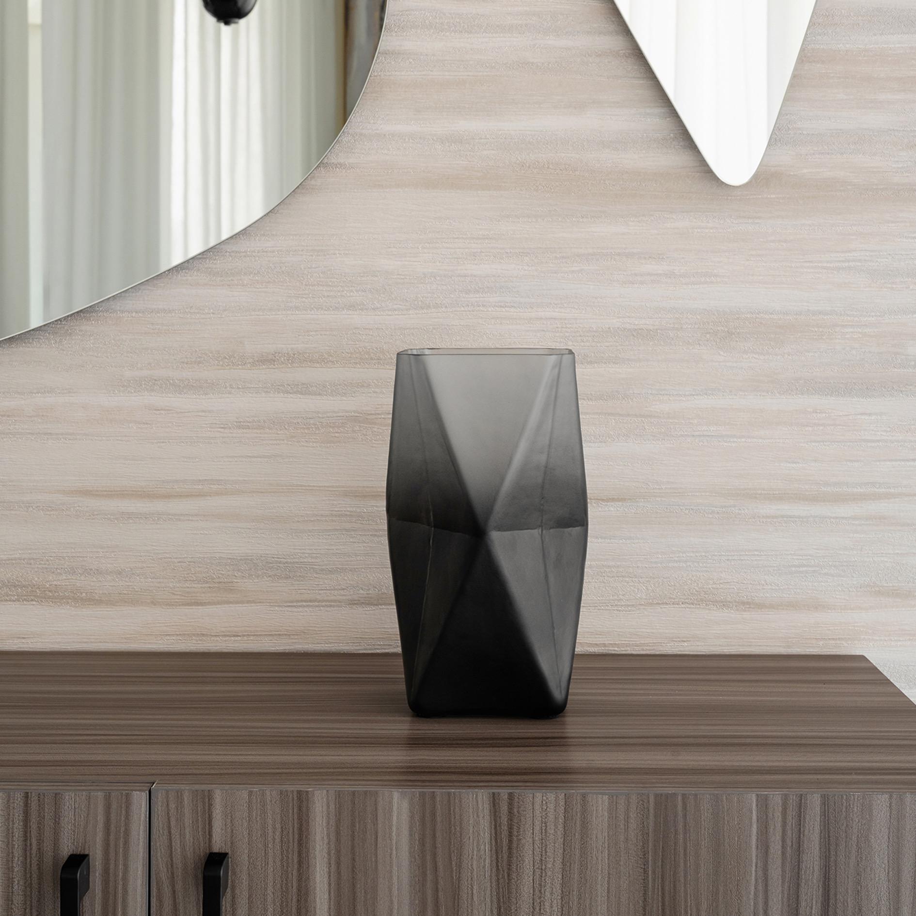 House of Serene Prism Glass Vase - 25 cm