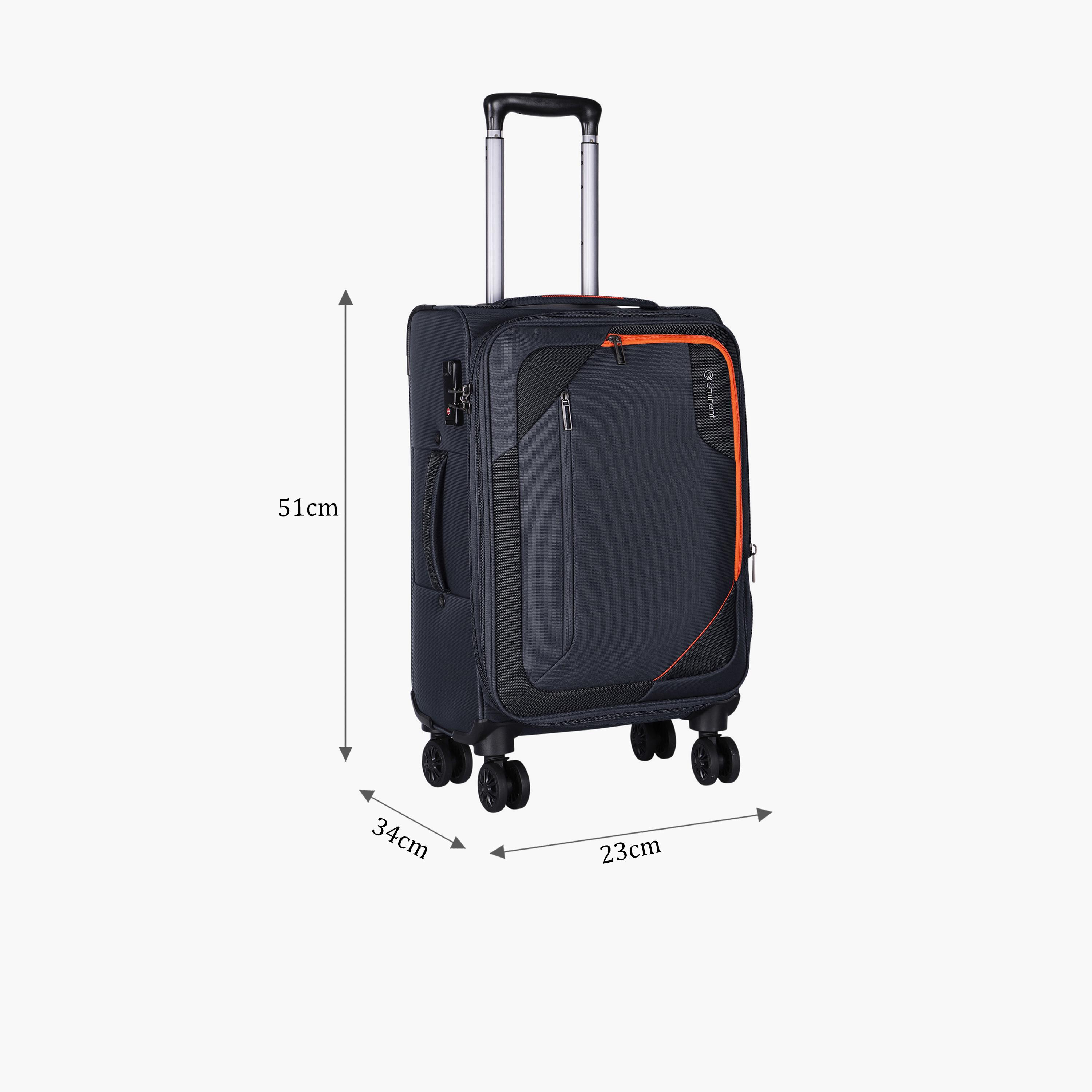 إميننت- شنطة سفر بوليستر  هيكل طري مقاس 51 سم بأربع عجلات مزدوجة دوارة من ال  | E765SZ-20-travel-luggagesandbags-luggage-image-2