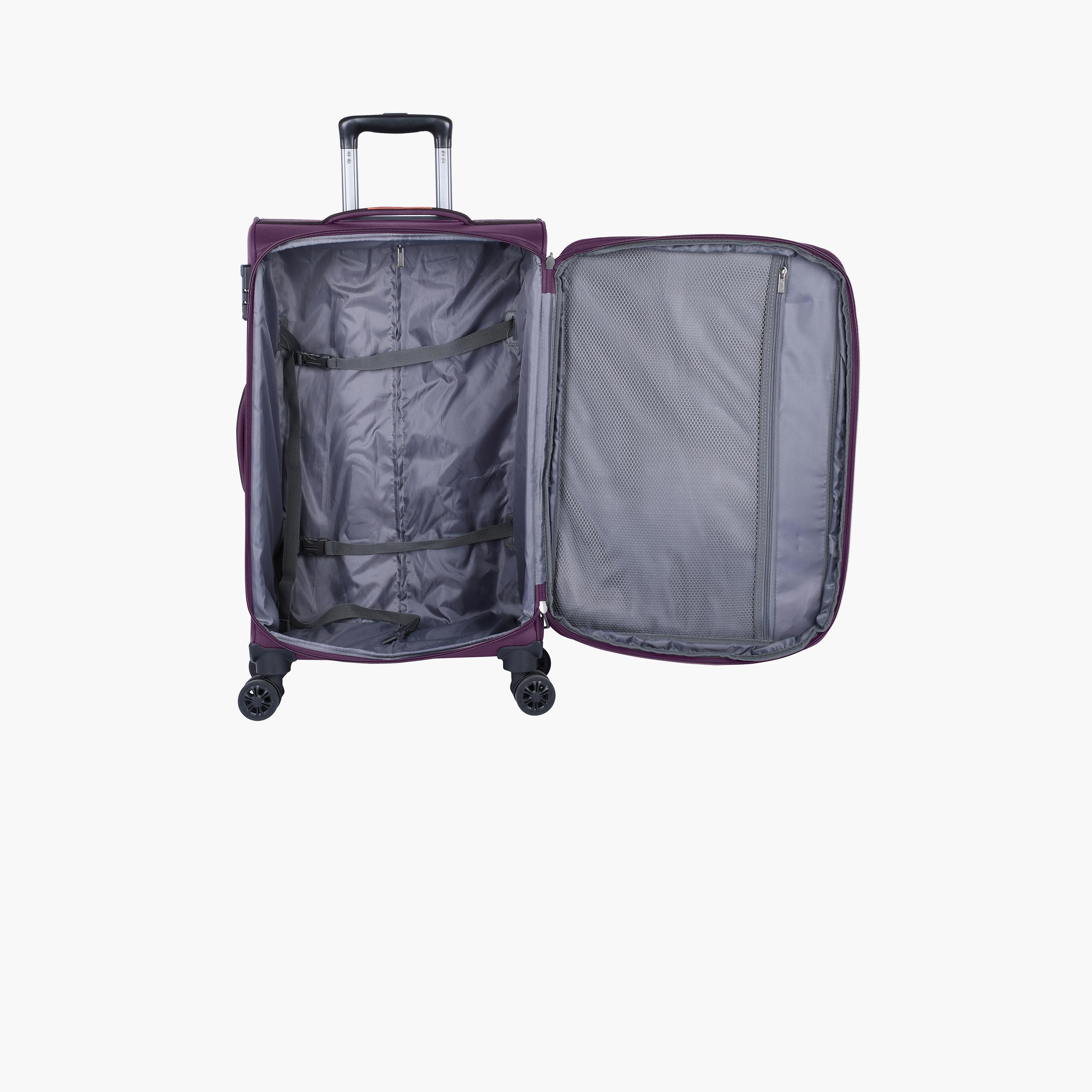 Eminent 51 CM Cabin Polyester Soft Case 4-Wheeler Spinner Trolley Bag with TSA Lock | E765SZ-20-travel-luggagesandbags-luggage-image-7