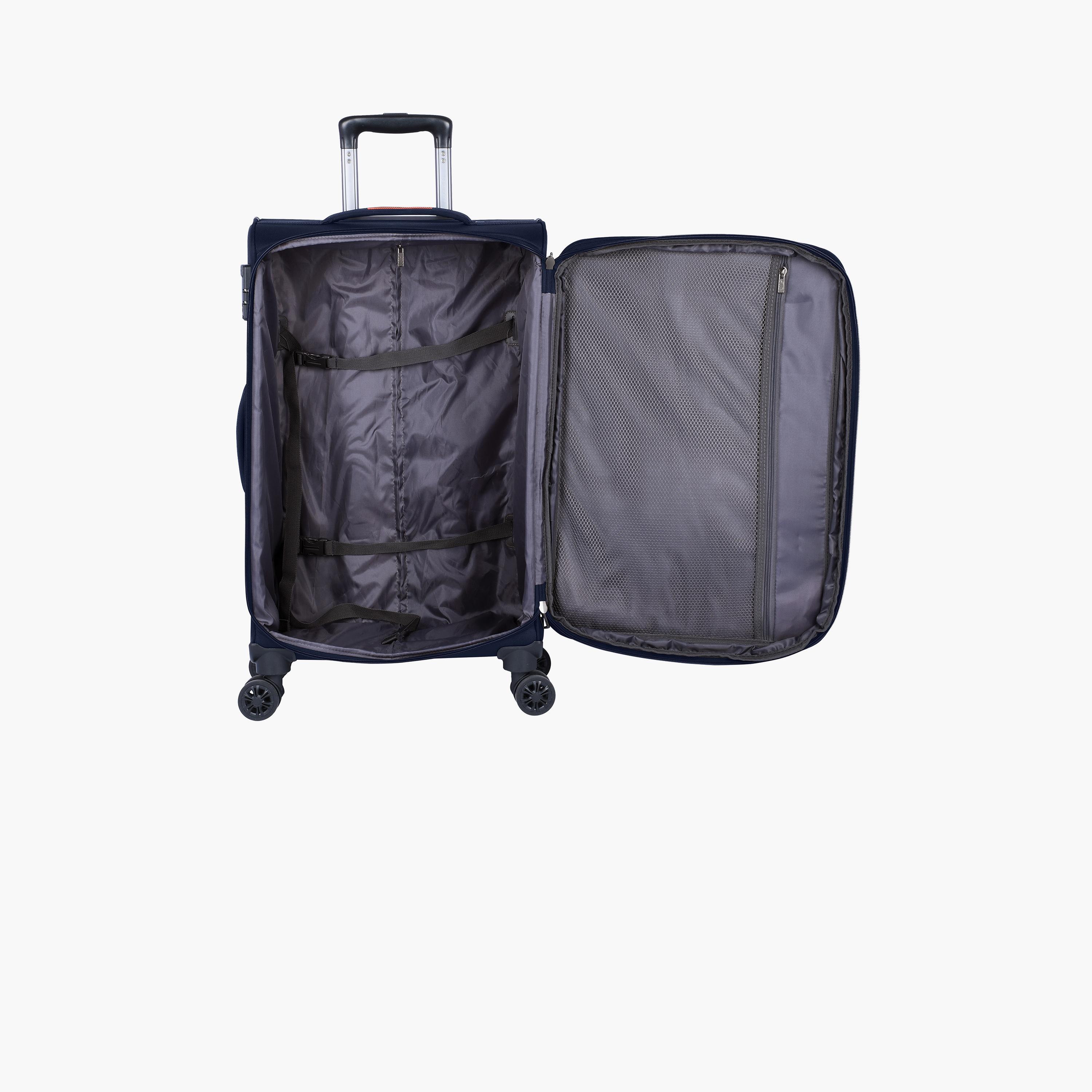 Eminent 69 CM Medium Check-in Polyester Soft Case 4-Wheeler Spinner Trolley Bag with TSA Lock | E751SZ-24-travel-luggagesandbags-luggage-image-7