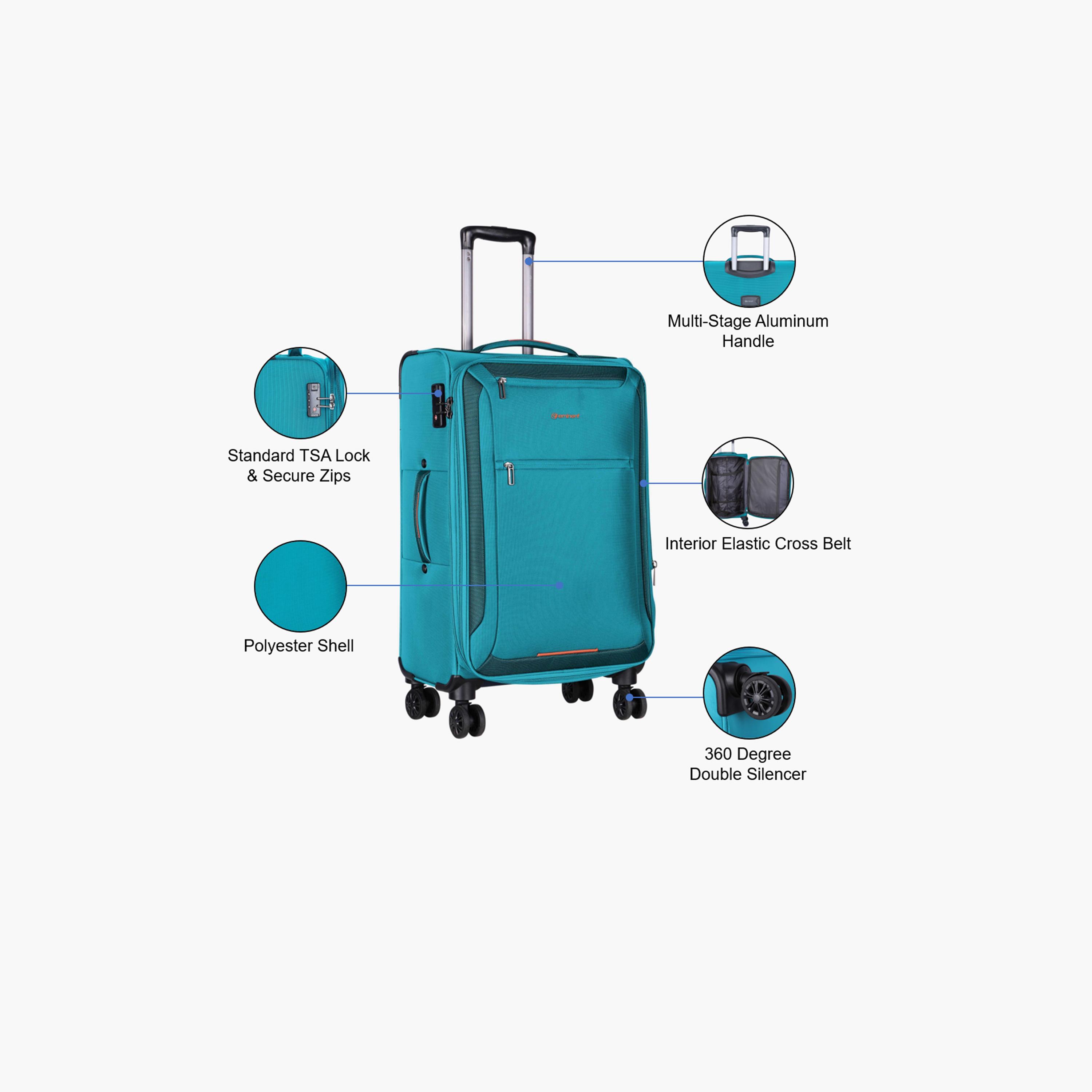 إميننت- شنطة سفر بوليستر  هيكل طري مقاس 69 سم بأربع عجلات مزدوجة دوارة من ال  | E751SZ-24-travel-luggagesandbags-luggage-image-3