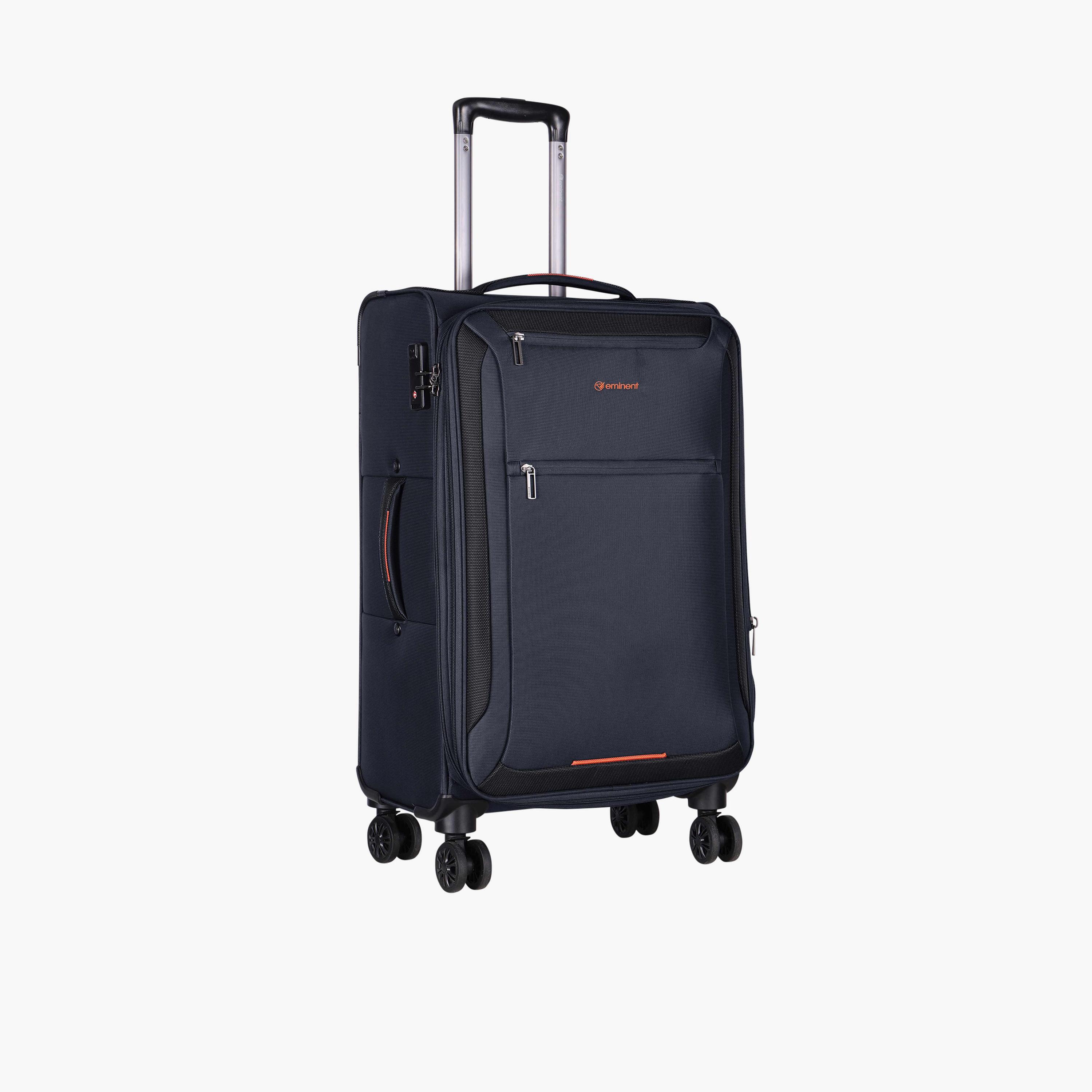 Eminent Set of 3 Soft Case 4-Wheeler Spinner Trolley Bag with TSA Lock | E751SZ-3-travel-luggagesandbags-luggage-image-4