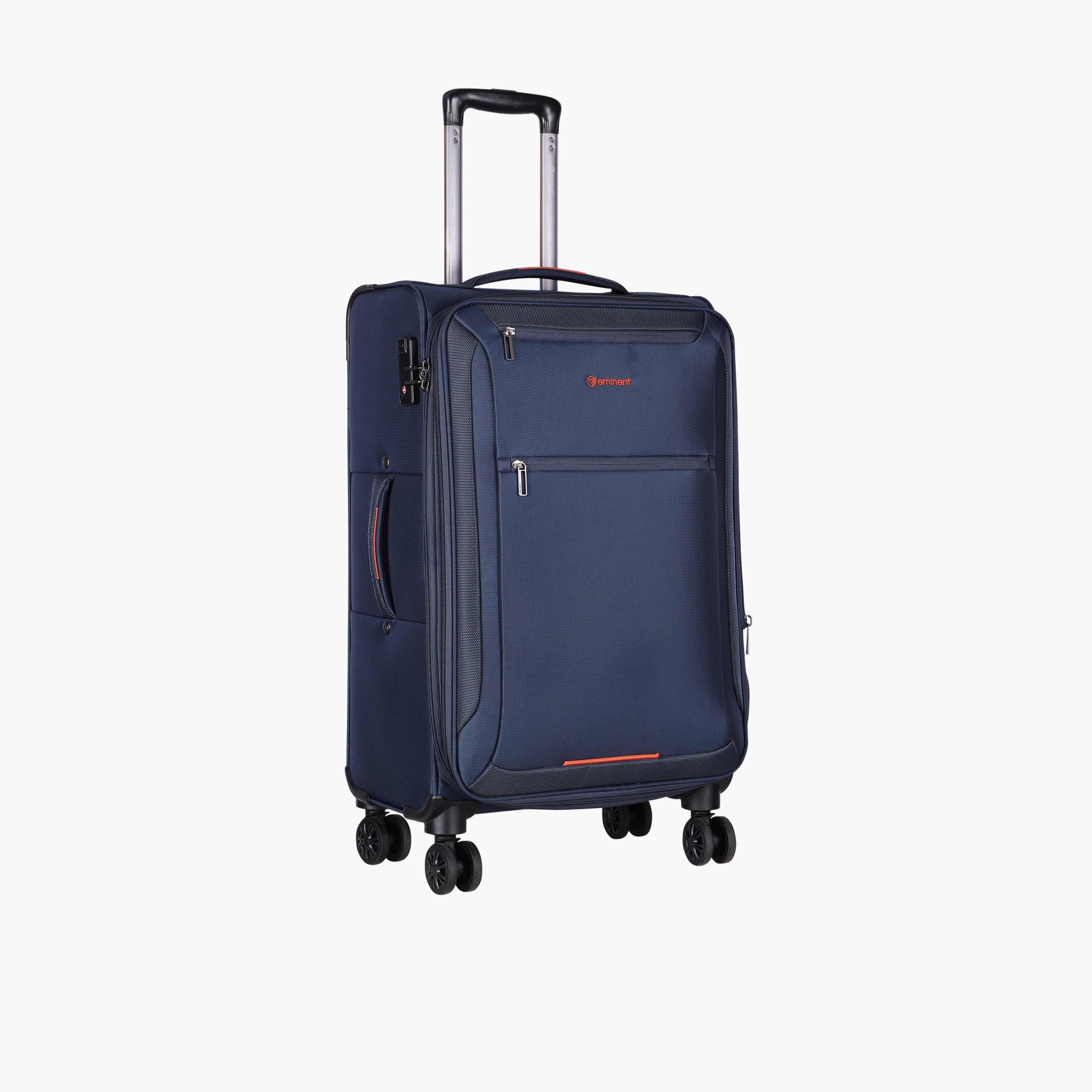 Eminent Set of 3 Soft Case 4-Wheeler Spinner Trolley Bag with TSA Lock | E751SZ-3-travel-luggagesandbags-luggage-image-4