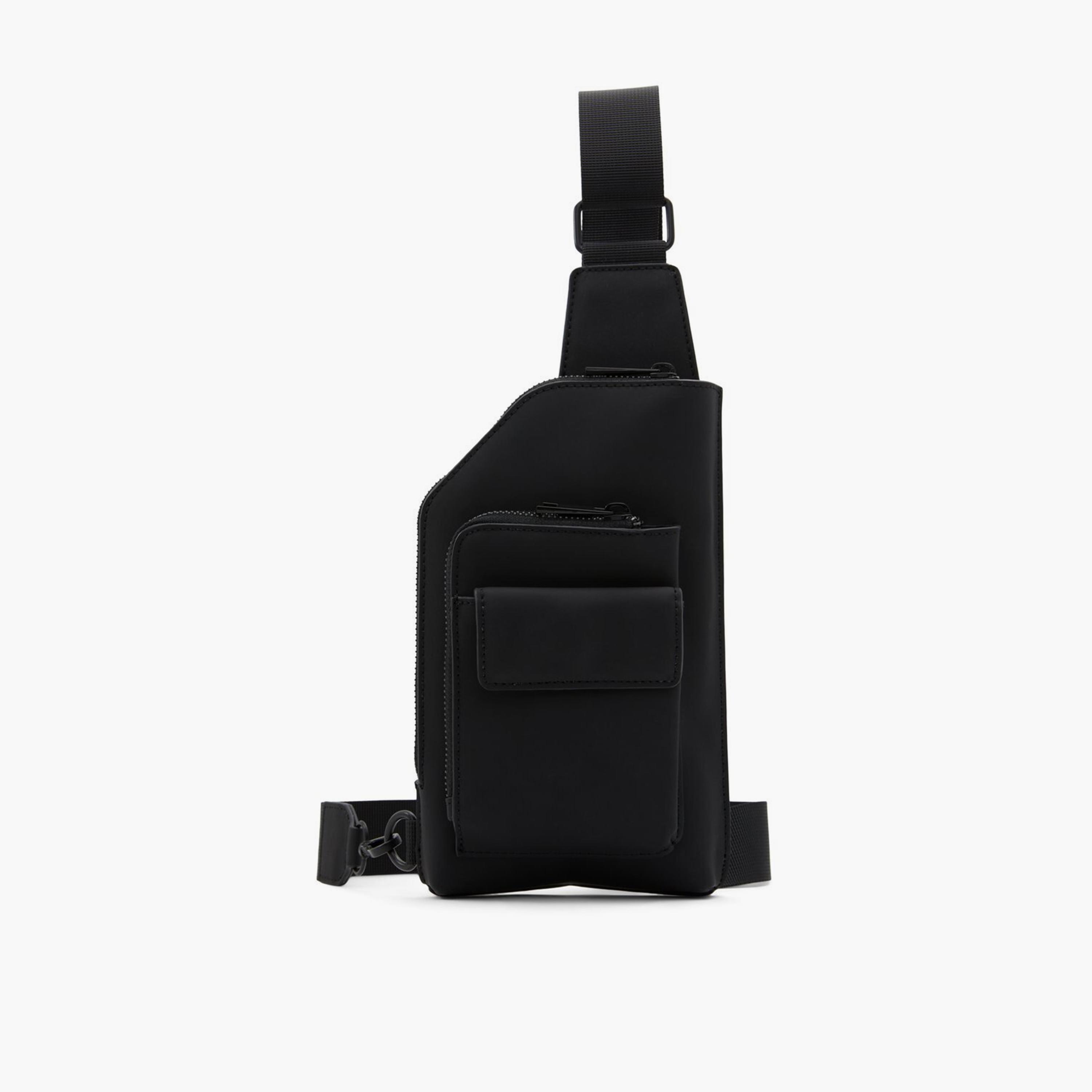 كول ات سبرينغ- شنطة كروس كابيتول سادة مع سحاب إغلاق وحزام قابل للتعديل-men-bags-image-1
