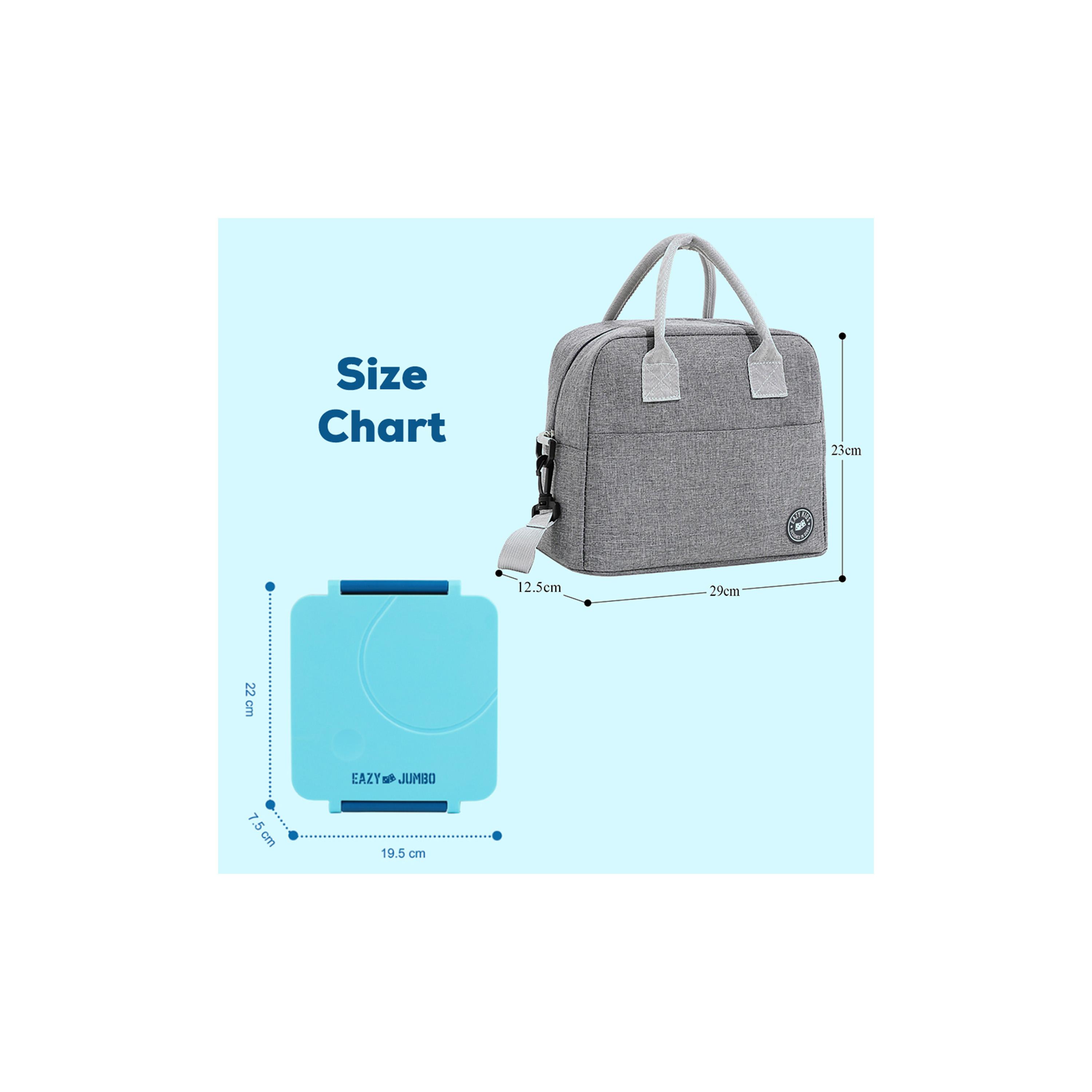 Eazy Kids Jumbo Bento Lunch Box, Lunch Bag, Food Jar with Cutlery Set-school-lunchessentials-lunchboxes-image-13
