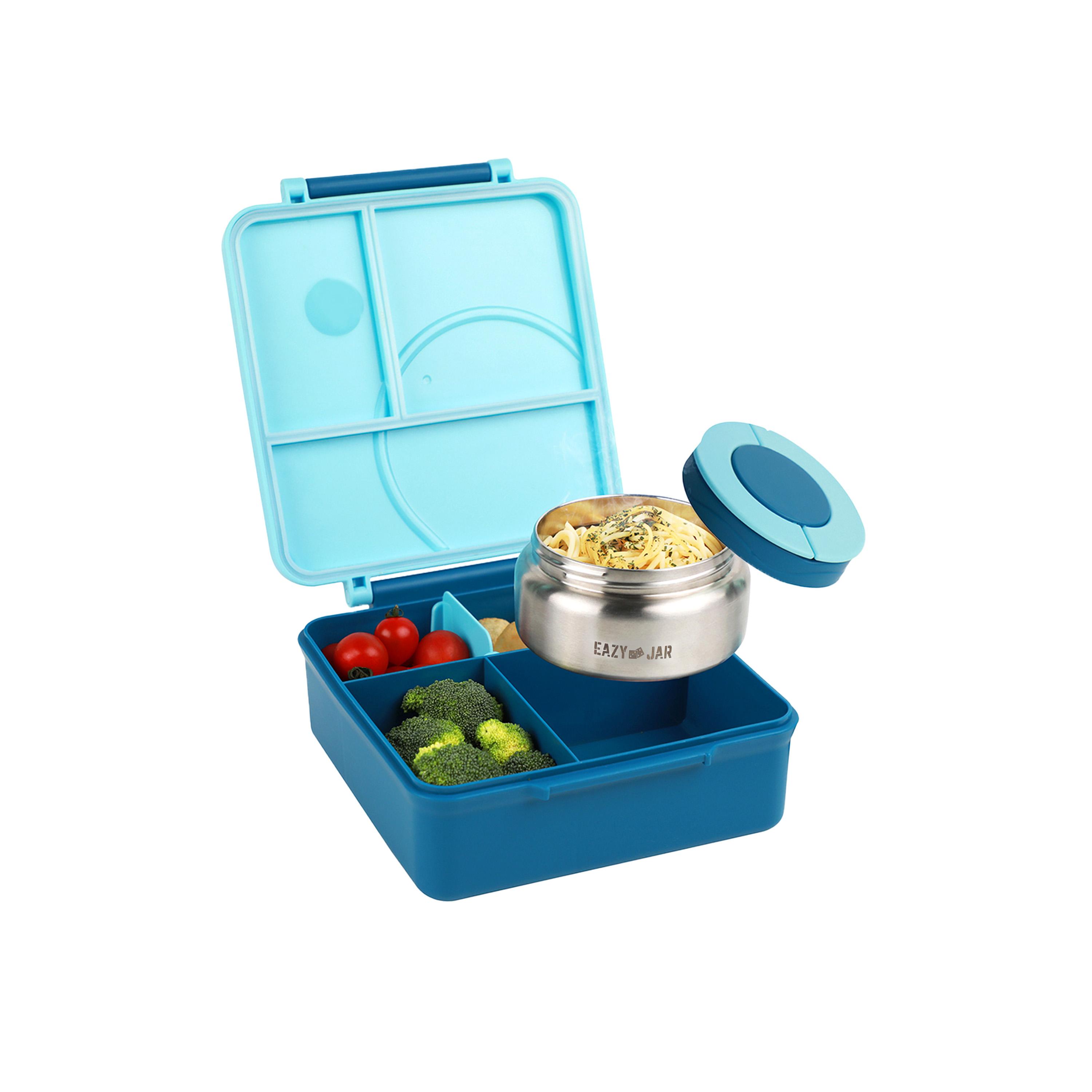 Eazy Kids Jumbo Bento Lunch Box, Lunch Bag, Food Jar with Cutlery Set-school-lunchessentials-lunchboxes-image-9