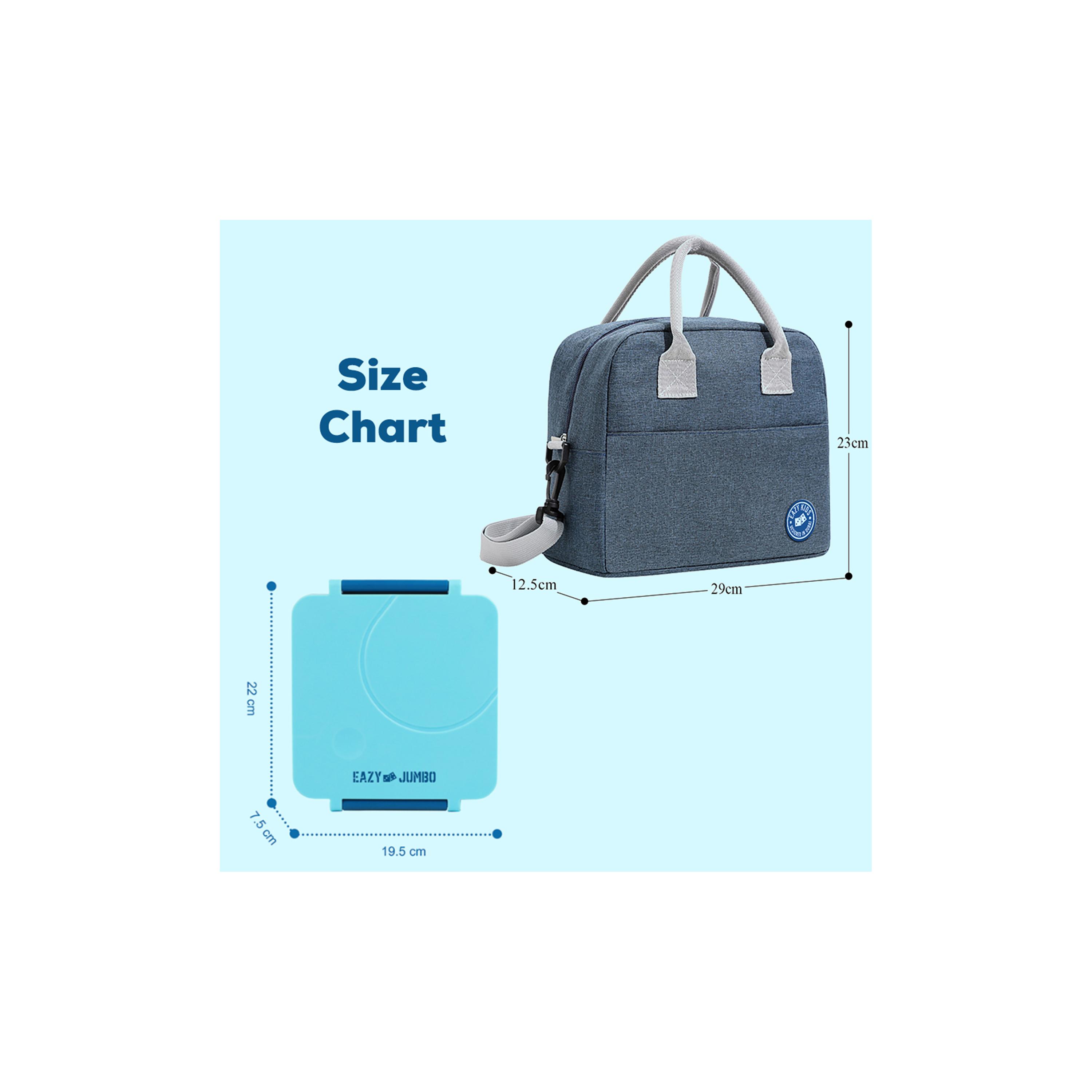 Eazy Kids Jumbo Bento Lunch Box, Lunch Bag, Food Jar with Cutlery Set-school-lunchessentials-lunchboxes-image-15