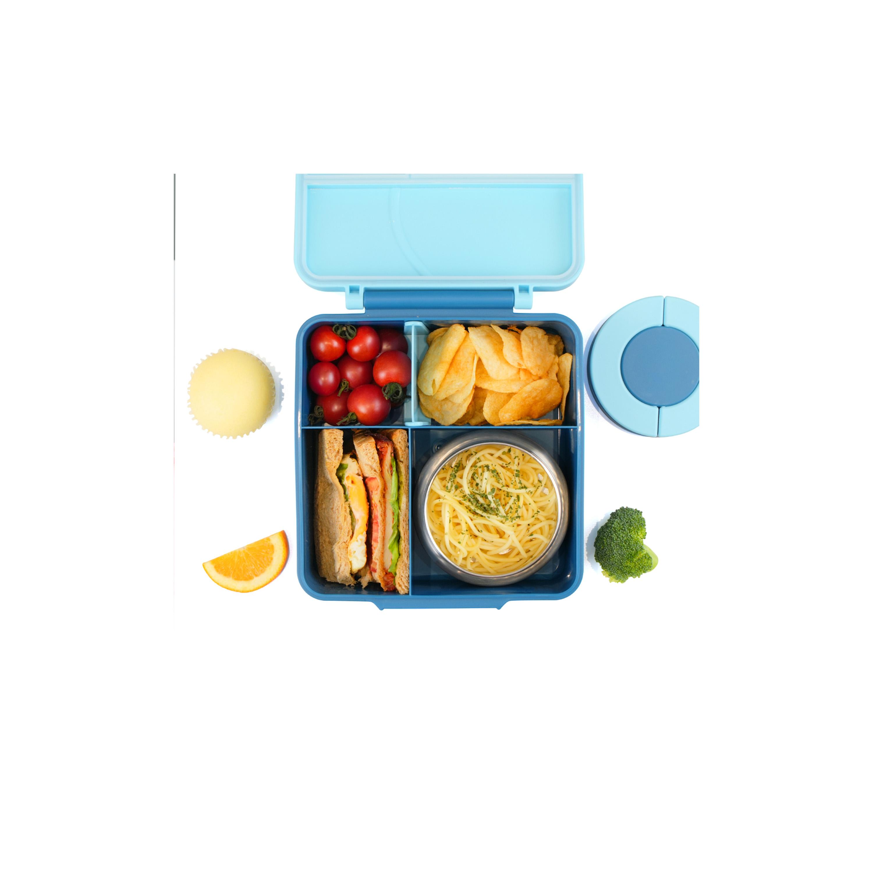Eazy Kids Jumbo Bento Lunch Box, Lunch Bag, Food Jar with Cutlery Set-school-lunchessentials-lunchboxes-image-2