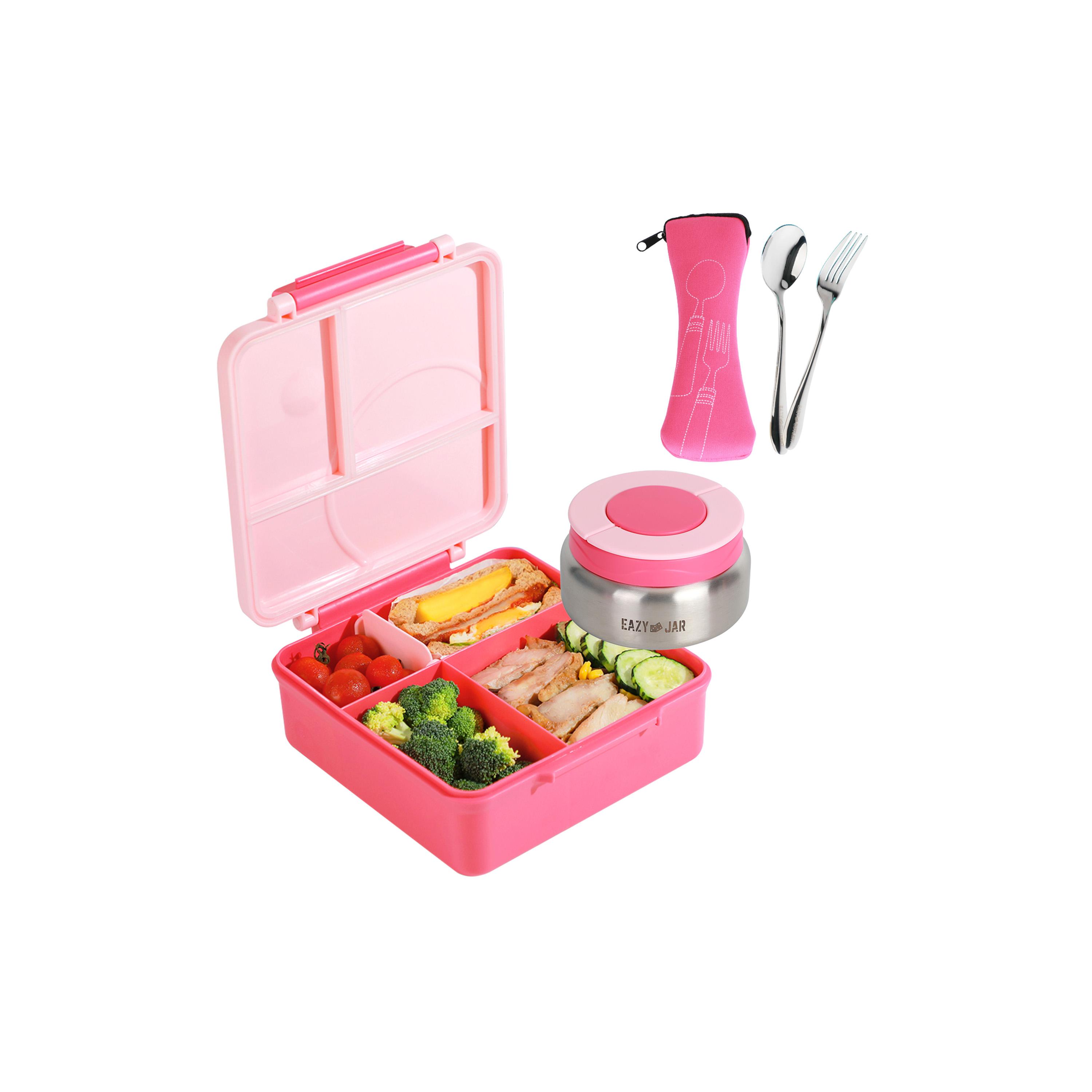 Eazy Kids Jumbo Bento Lunch Box, Lunch Bag, Food Jar with Cutlery Set-school-lunchessentials-lunchboxes-image-18