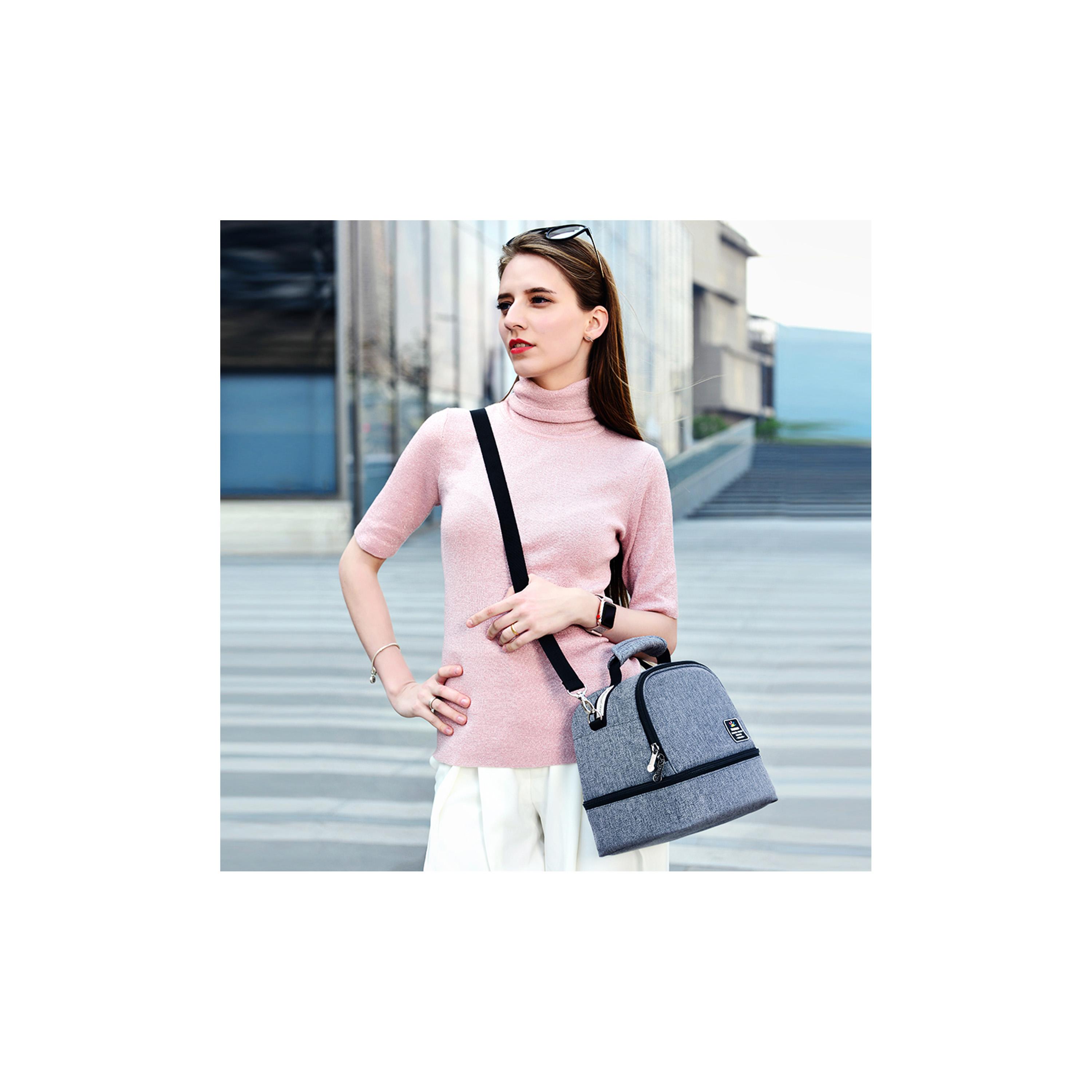 Sunveno Insulated Lunch Bag with 4-Piece Penguin Ice Pack Set - Grey-school-lunchessentials-lunchbags-image-16