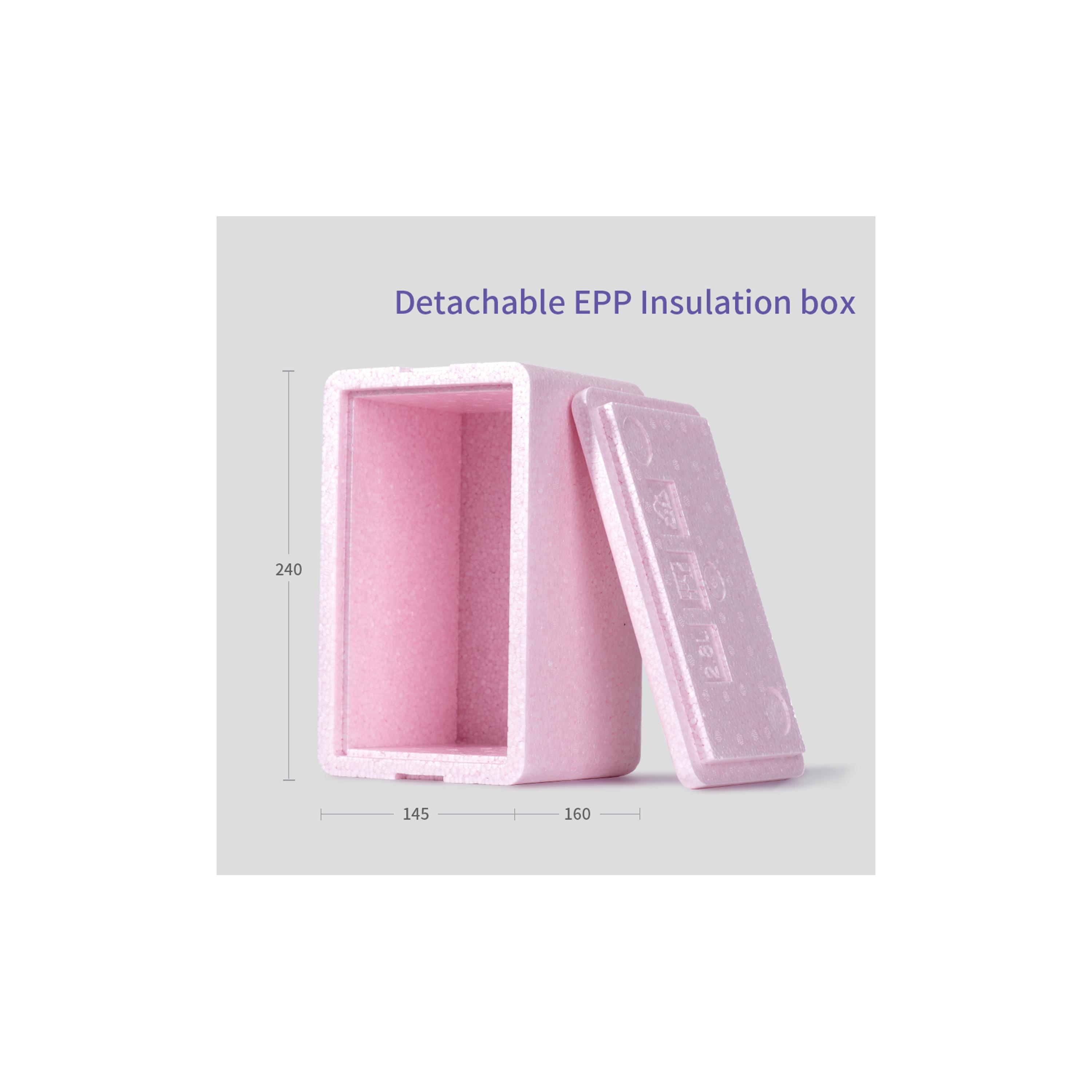 حقيبة غداء معزولة مع صندوق حراري ومجموعة أكياس ثلج مكونة من 4 قطع من صنفينو - قرش - أخضر-school-lunchessentials-lunchbags-image-7