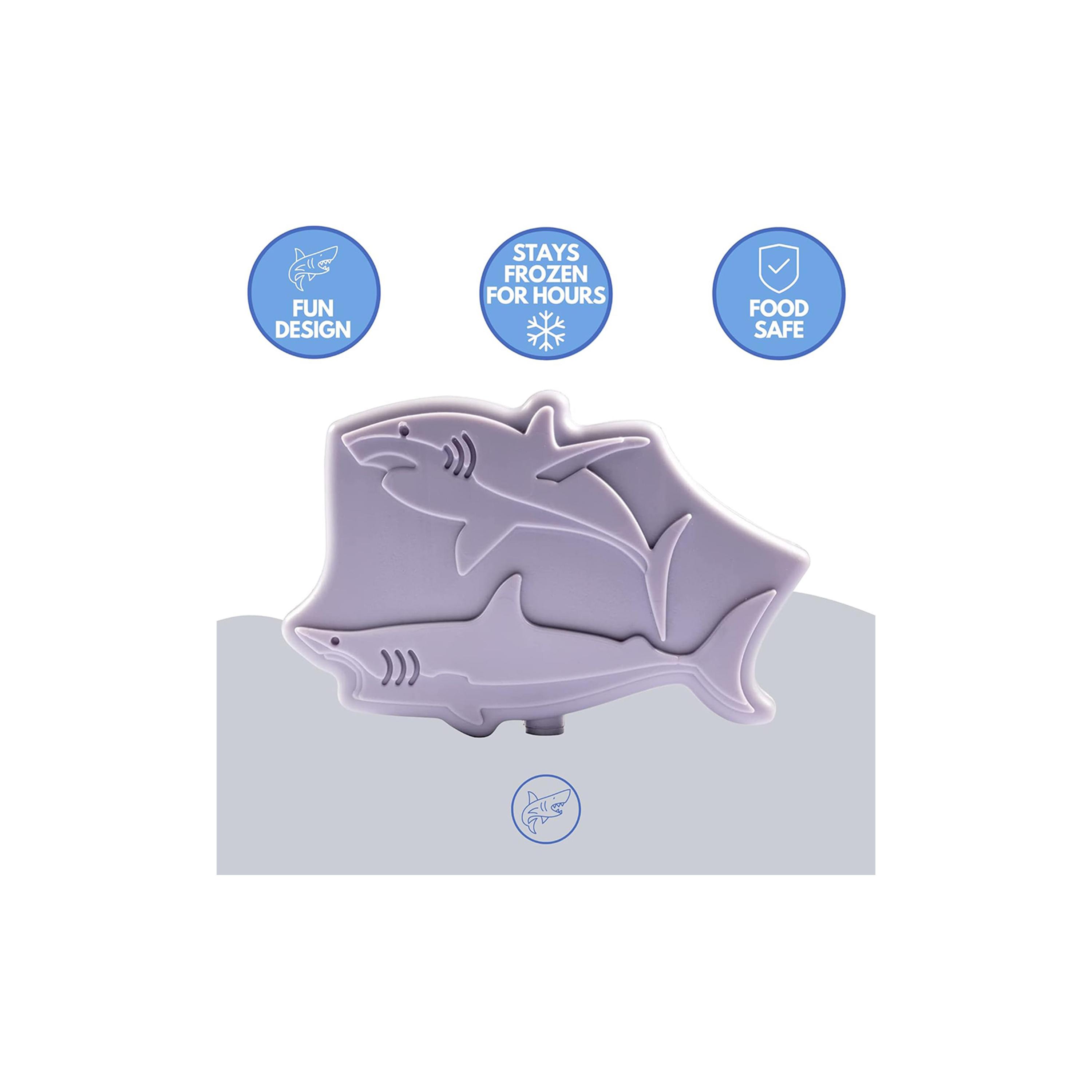 حقيبة غداء معزولة مع صندوق حراري ومجموعة أكياس ثلج مكونة من 4 قطع من صنفينو - قرش - أخضر-school-lunchessentials-lunchbags-image-3