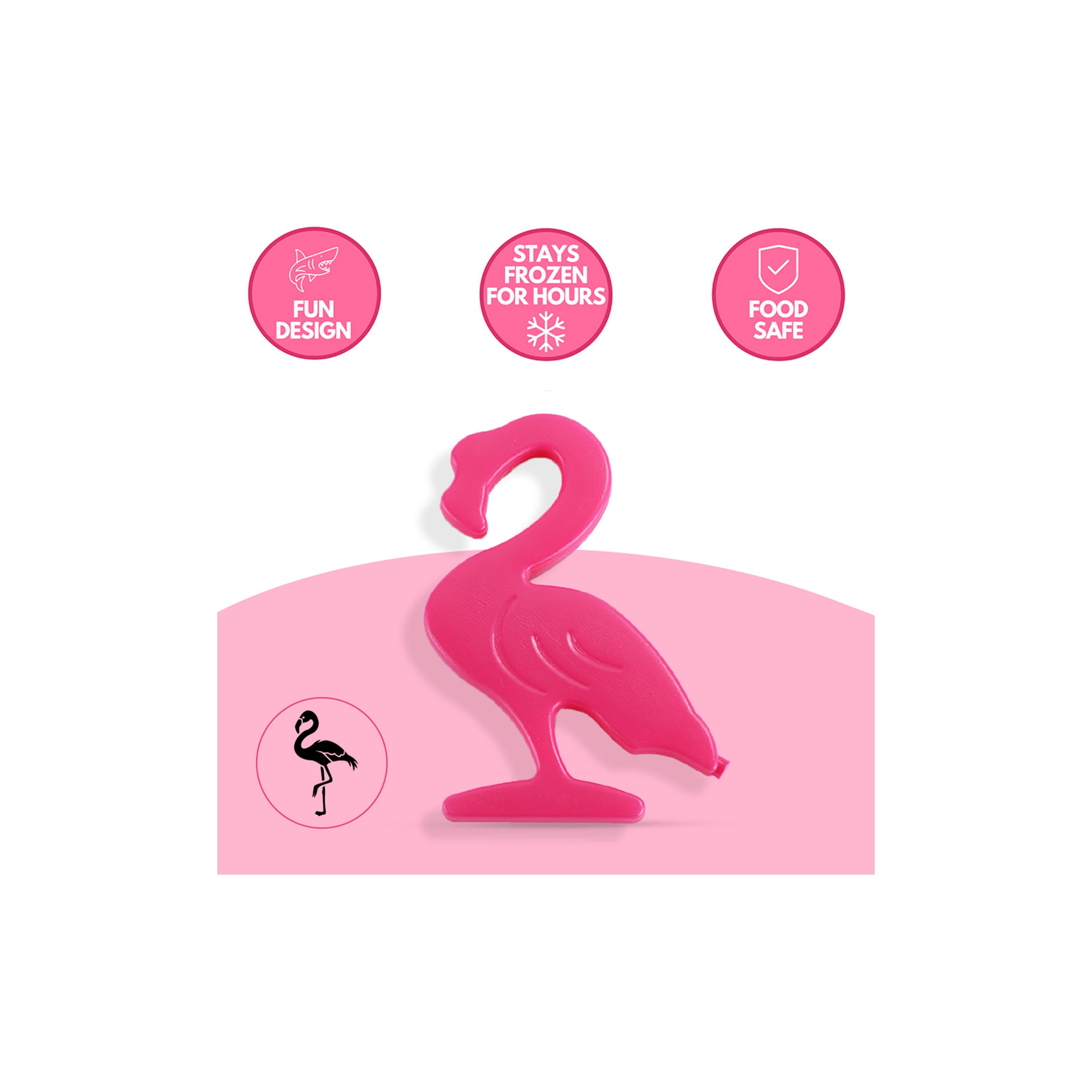 Sunveno Insulated Lunch Bag with Thermo Box & 4-Piece Ice Pack Set - Flamingo - Pink-school-lunchessentials-lunchbags-image-13