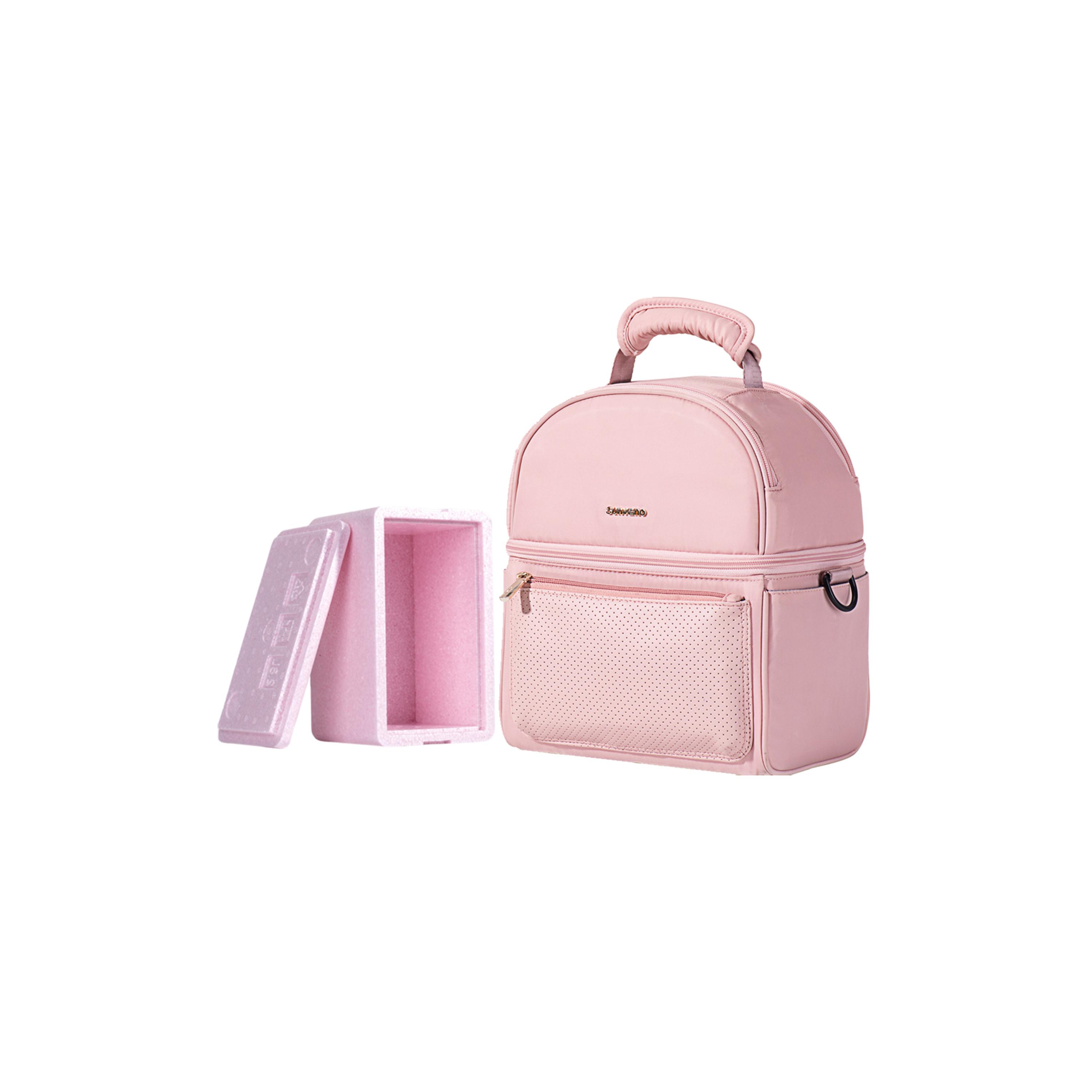 Sunveno Insulated Lunch Bag with Thermo Box & 4-Piece Ice Pack Set - Flamingo - Pink-school-lunchessentials-lunchbags-image-16