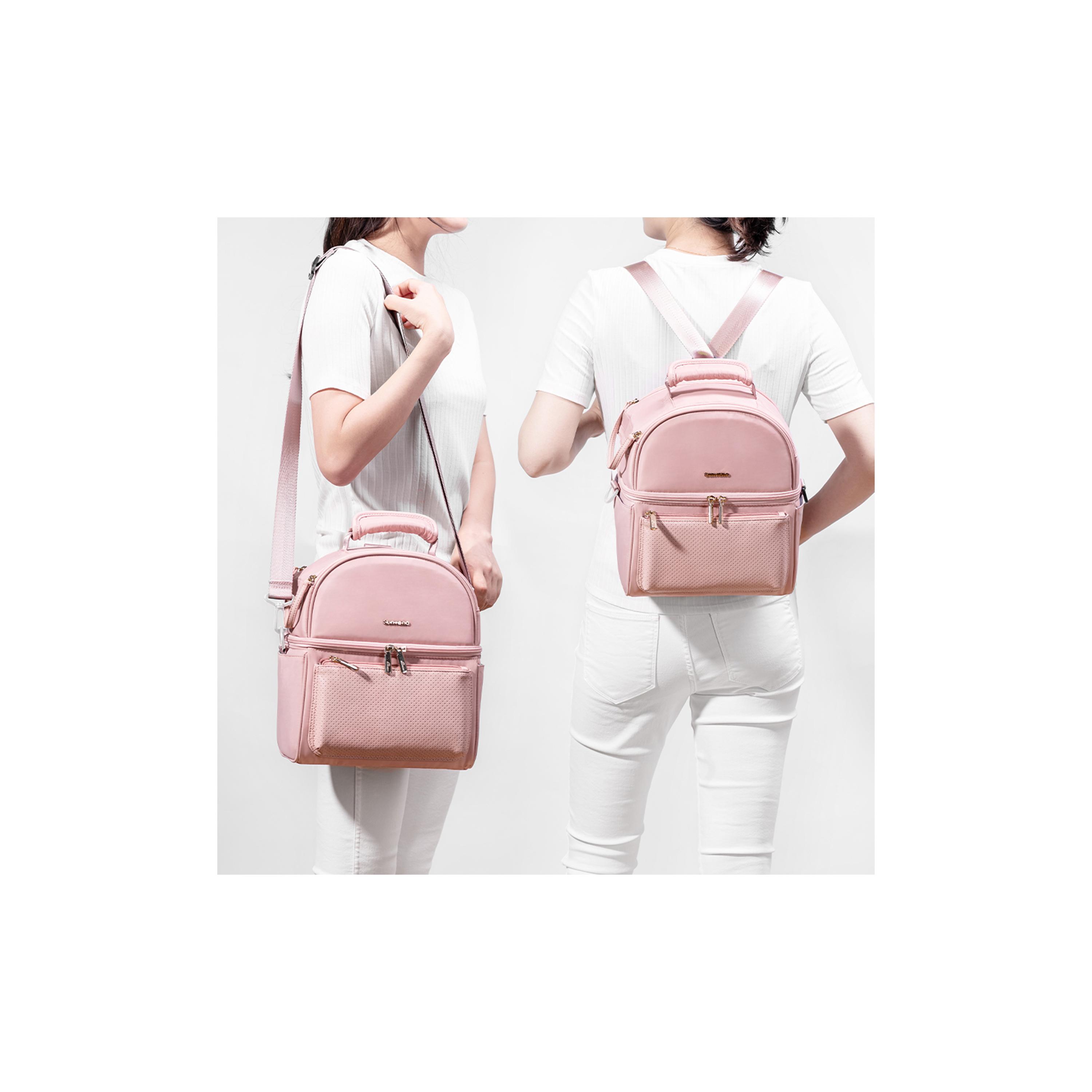 Sunveno Insulated Lunch Bag with Thermo Box & 4-Piece Ice Pack Set - Flamingo - Pink-school-lunchessentials-lunchbags-image-17