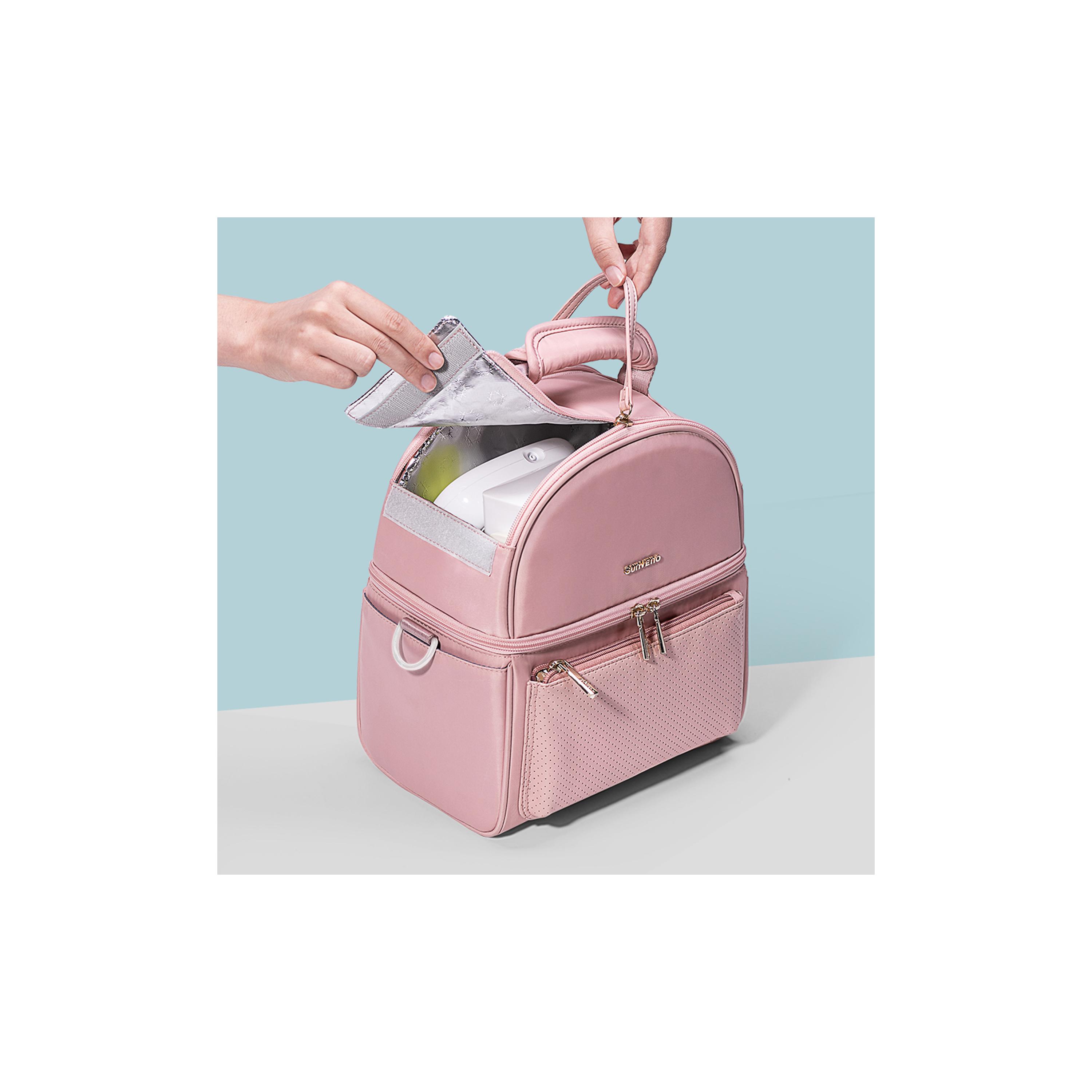 Sunveno Insulated Lunch Bag with Thermo Box & 4-Piece Ice Pack Set - Flamingo - Pink-school-lunchessentials-lunchbags-image-19