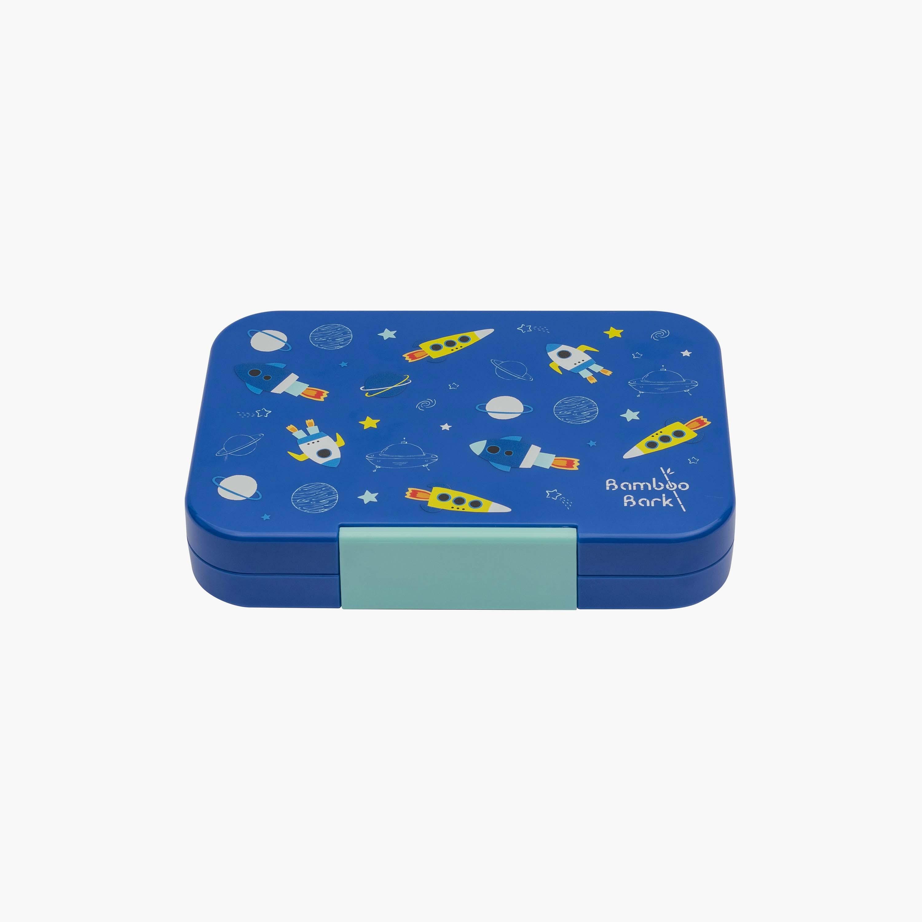 Bamboo Bark 4-6 Compartment Tritan Lunch Box - Space - Blue-school-lunchessentials-lunchboxes-image-1