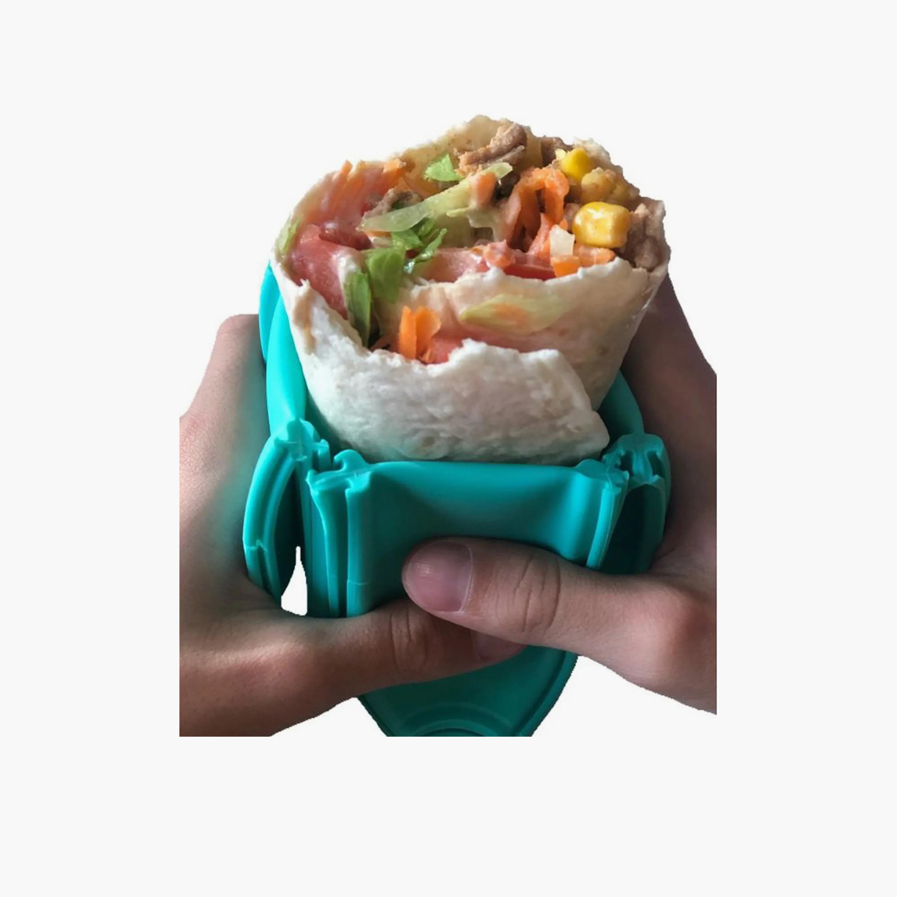 Wrap'd BPA Free Reusable Silicone Lunch Flatbread Wrap Holder Container-school-lunchessentials-lunchboxes-image-3