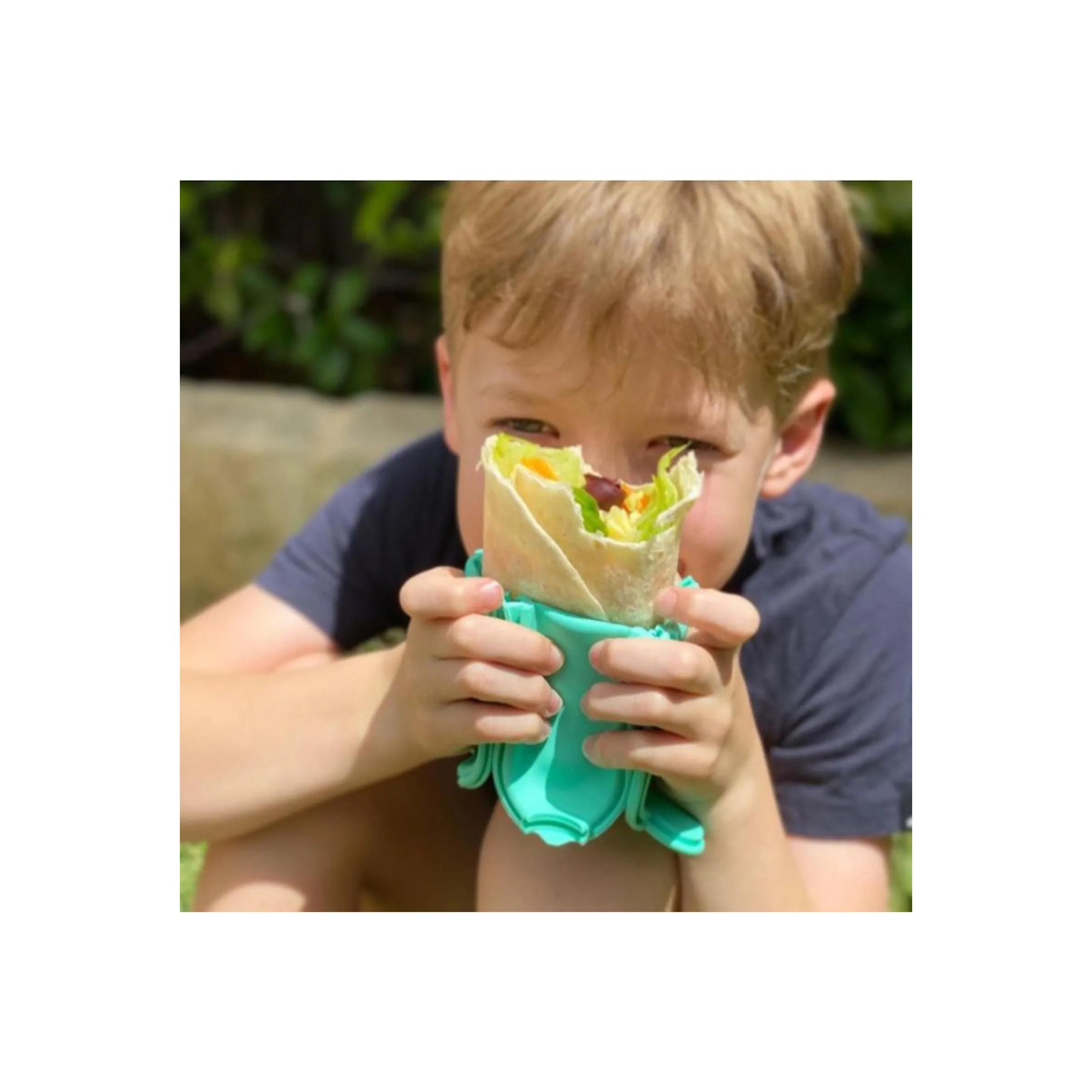 Wrap'd BPA Free Reusable Silicone Lunch Flatbread Wrap Holder Container-school-lunchessentials-lunchboxes-image-4