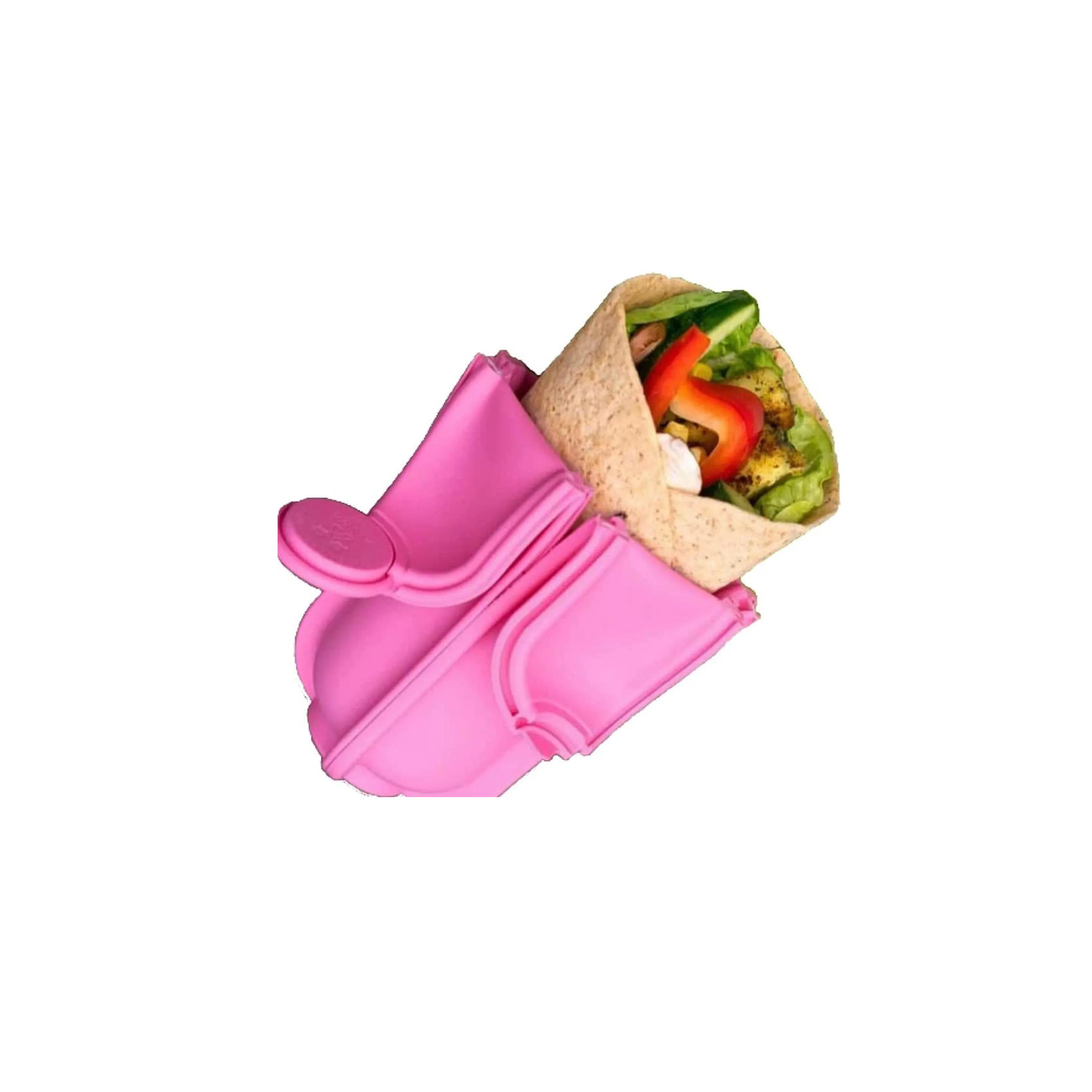 Wrap'd BPA Free Reusable Silicone Lunch Flatbread Wrap Holder Container-school-lunchessentials-lunchboxes-image-2