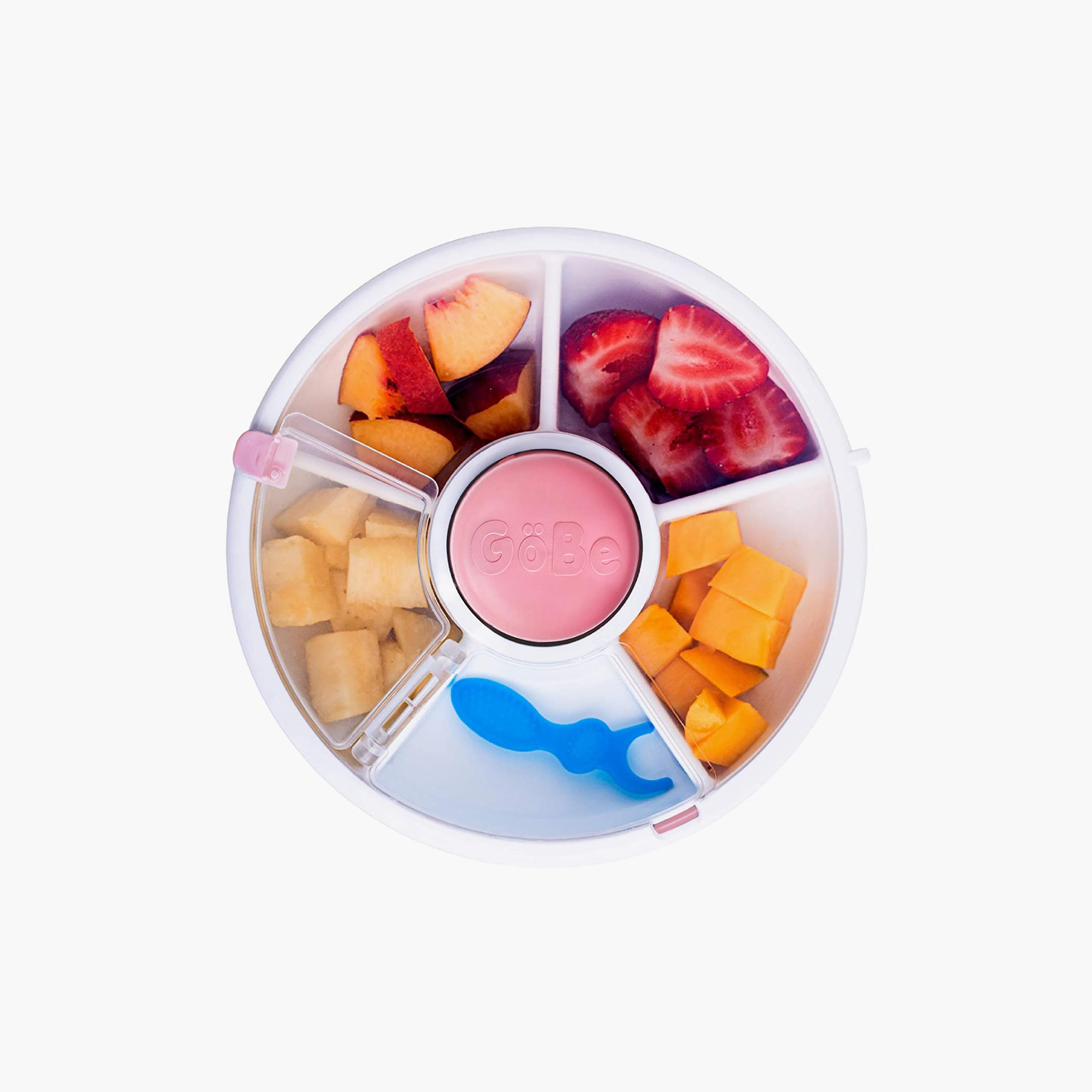 Gobe 5 Compartment Snack & Meal Spinner Container-school-lunchessentials-lunchboxes-image-1
