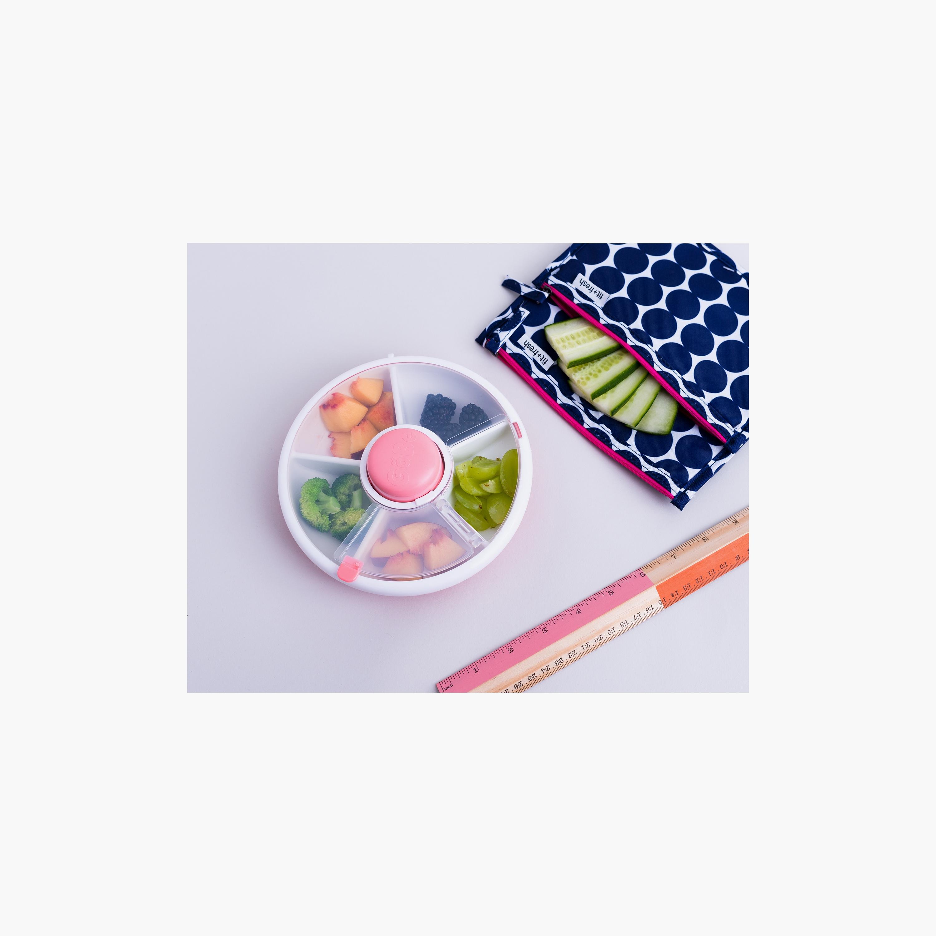 Gobe 5 Compartment Snack & Meal Spinner Container-school-lunchessentials-lunchboxes-image-3