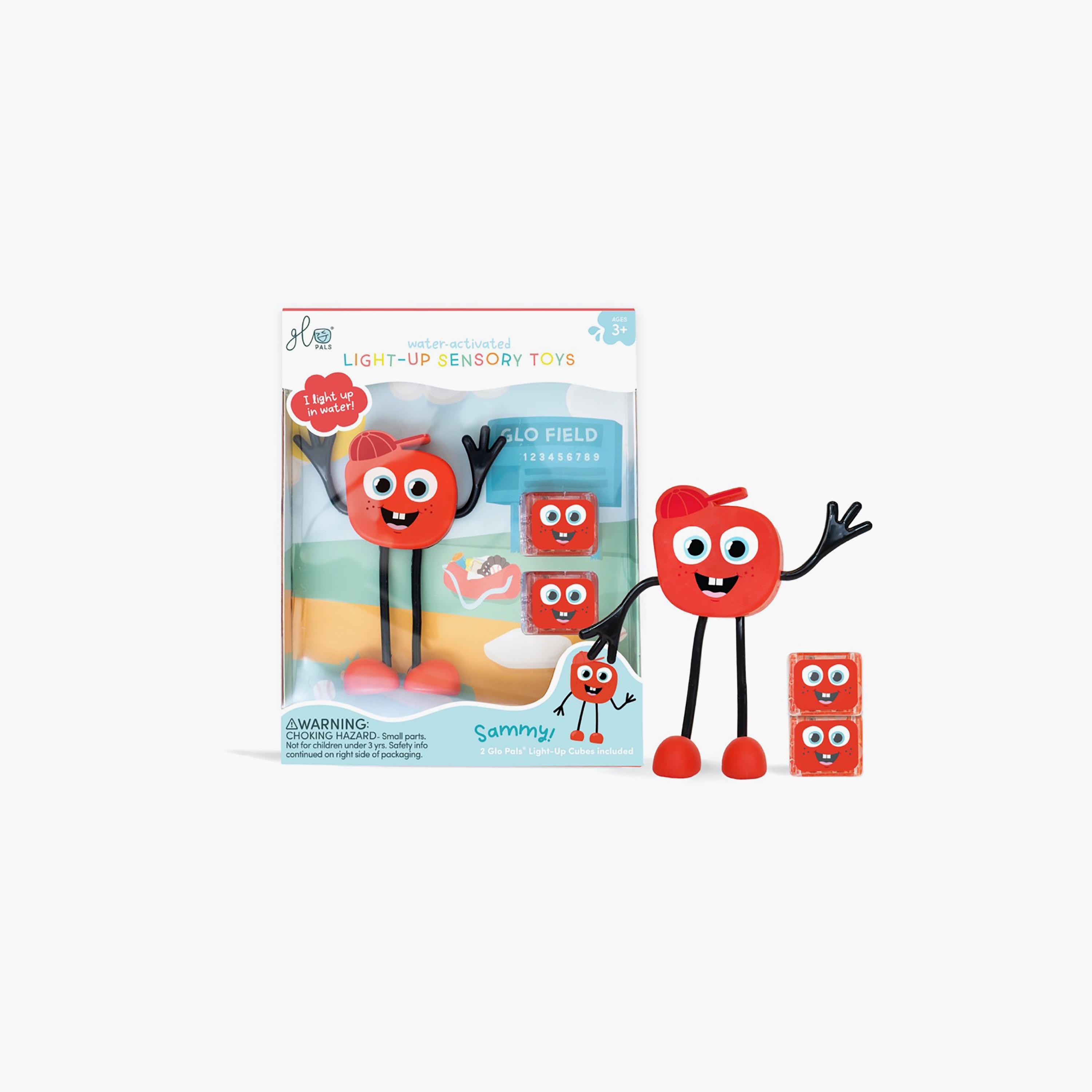 لعبة الاستحمام الحسية المضيئة تُفعل بالماء من جلو بالز - أحمر-toys-babyandtoddlertoys-bathtoys-image-5