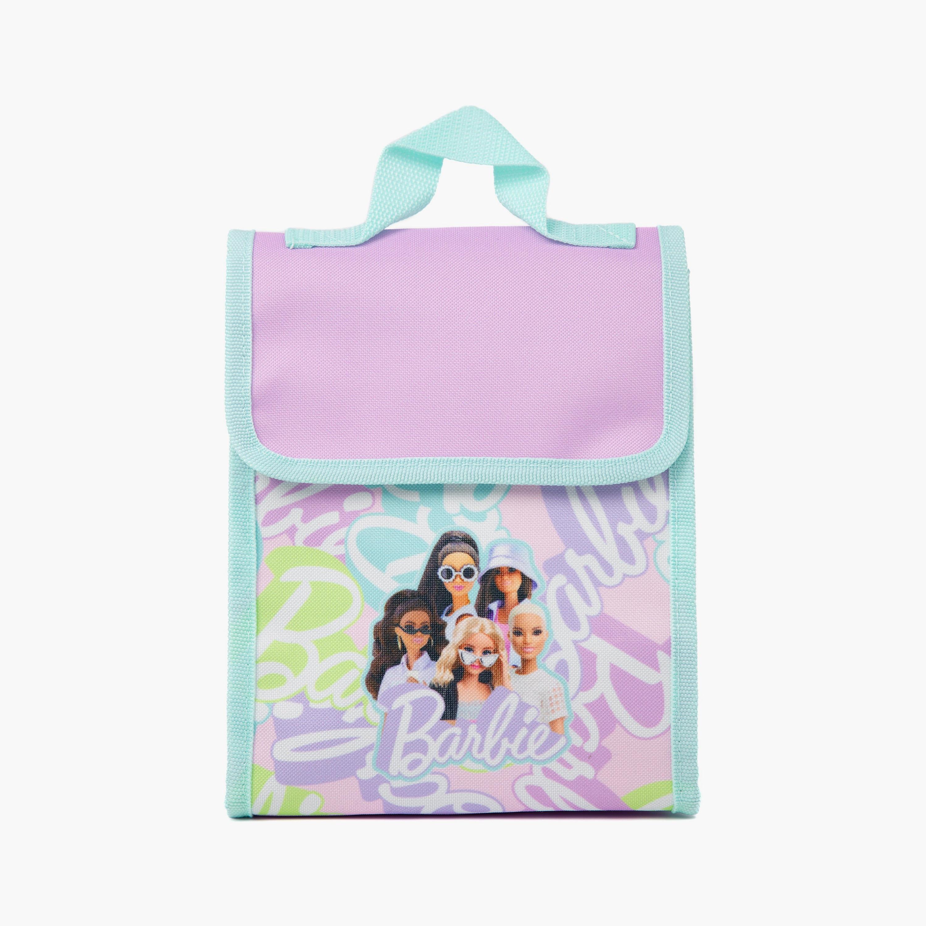 Barbie 4-Piece Printed Backpack Set - Pink - 14 Inch-school-bagsandbackpacks-sets-image-2