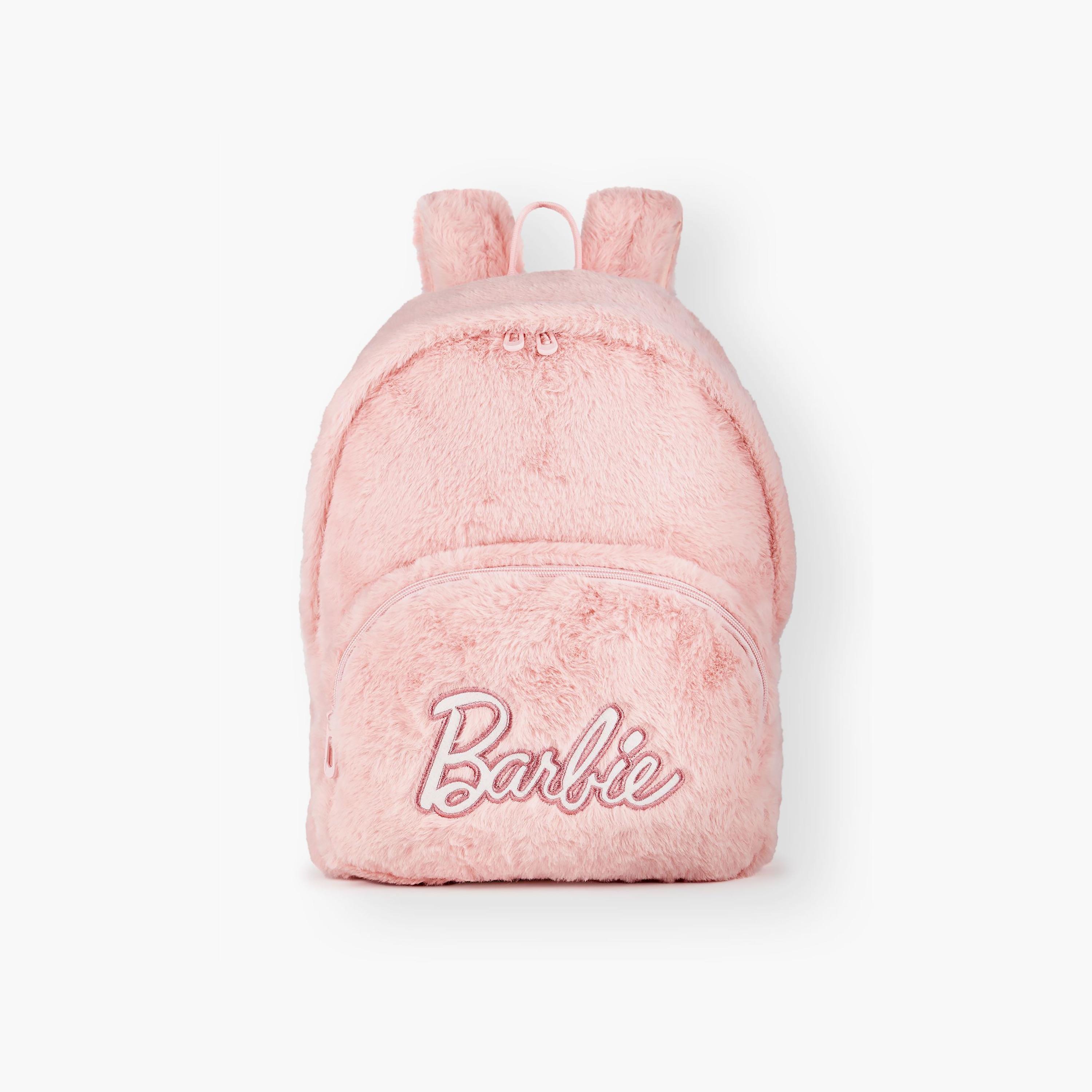 Barbie Embraided Backpack - Pink - 11 Inch-school-bagsandbackpacks-backpacks-image-1