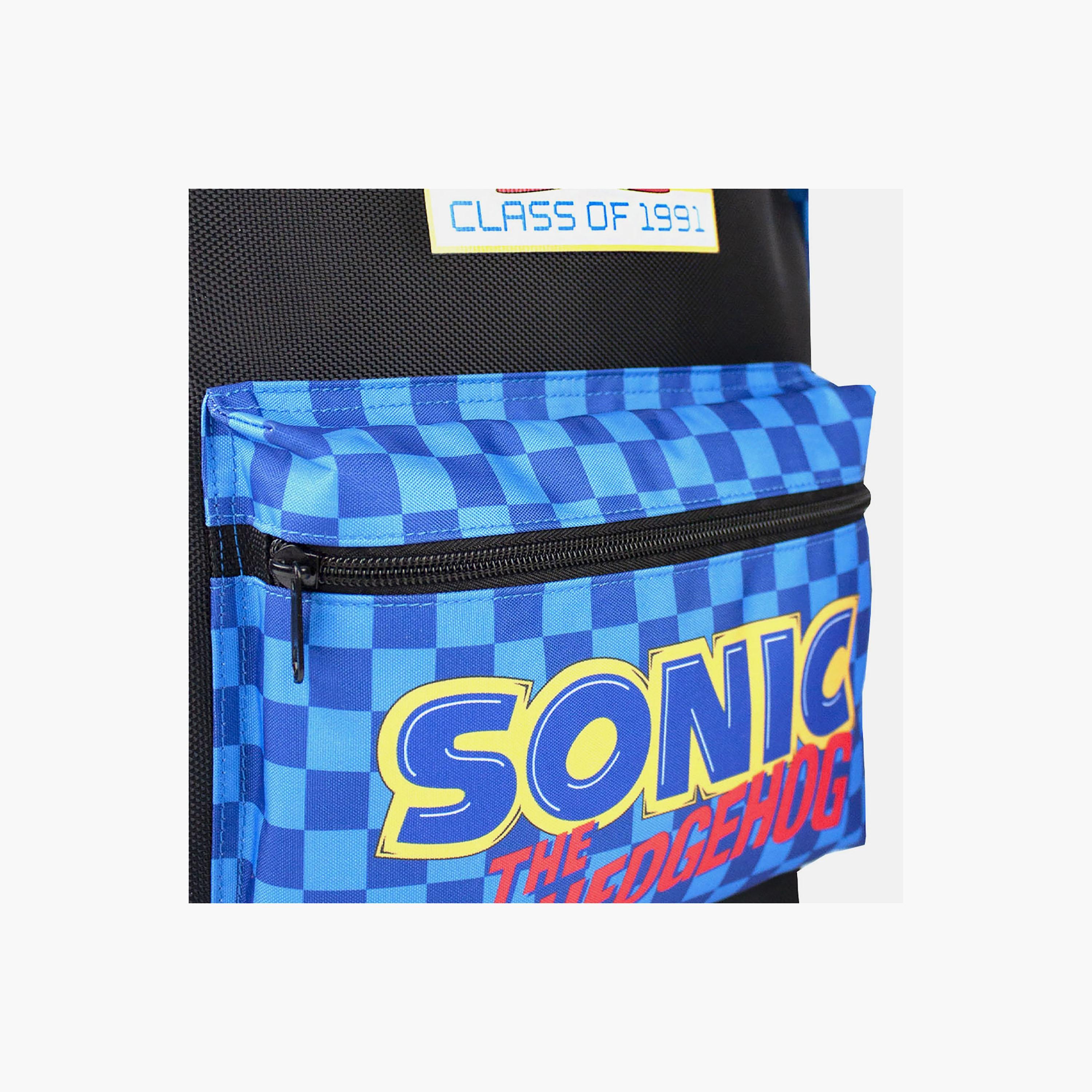 Sonic The Hedgehog Printed Backpack - Black - 16 Inch-school-bagsandbackpacks-backpacks-image-3