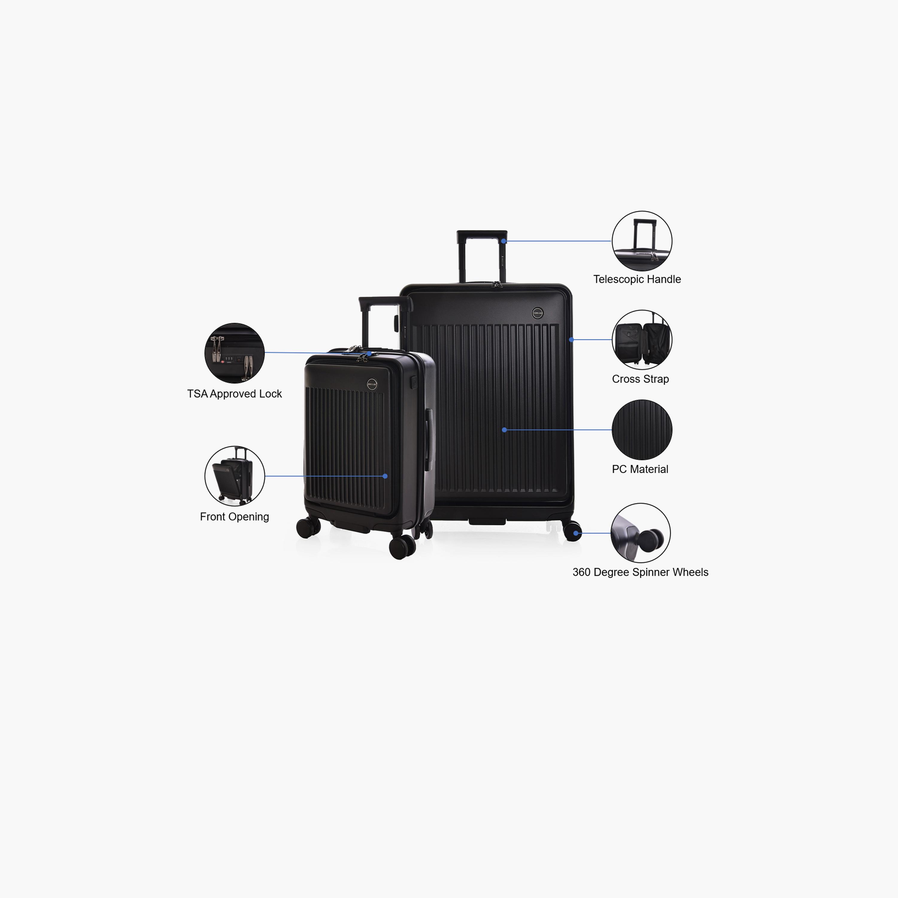 Magellan Set of 2 Polycarbonate with ABS Hardcase 4-Wheeler Spinner Trolley Bag with TSA Lock | 1996HA/2P-travel-luggagesandbags-luggage-image-2