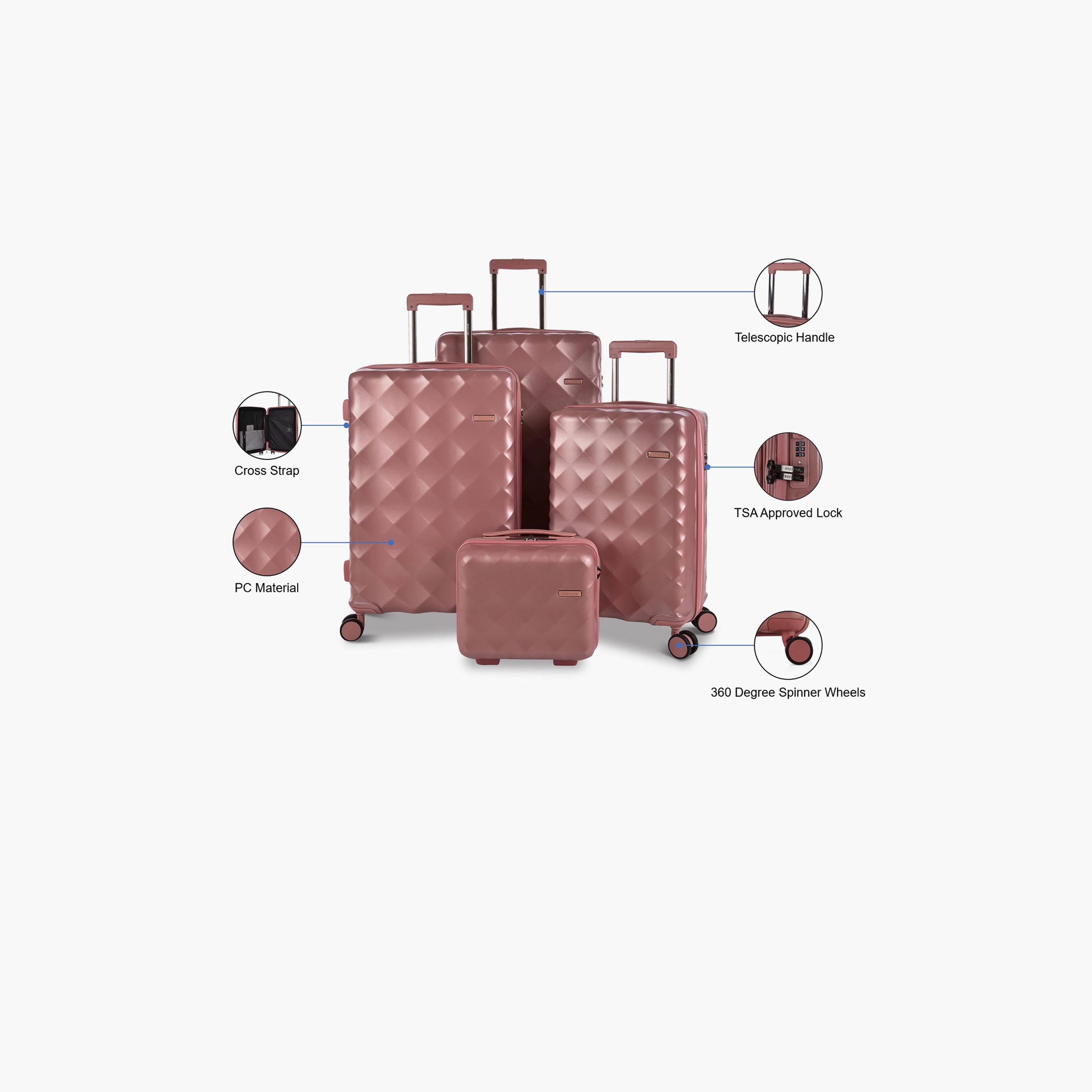 Magellan Set of 4 Polycarbonate with ABS Hardcase 4-Wheeler Spinner Trolley Bag with TSA Lock | 2111-Pro/4P-travel-luggagesandbags-luggage-image-2
