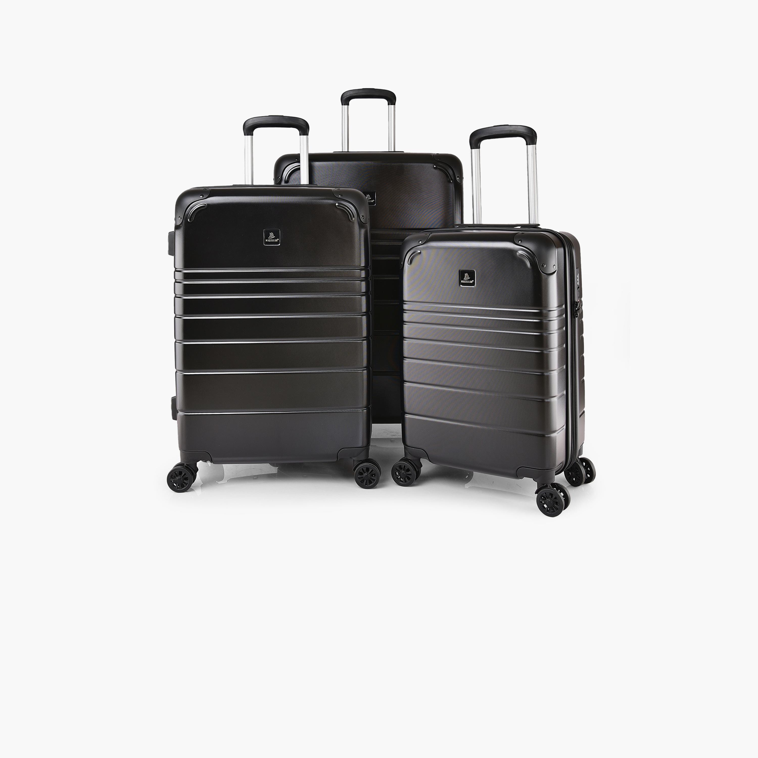 Magellan Set of 3 Polycarbonate with ABS Hardcase 4-Wheeler Spinner Trolley Bag with TSA Lock | 21162/3P-travel-luggagesandbags-luggage-image-1