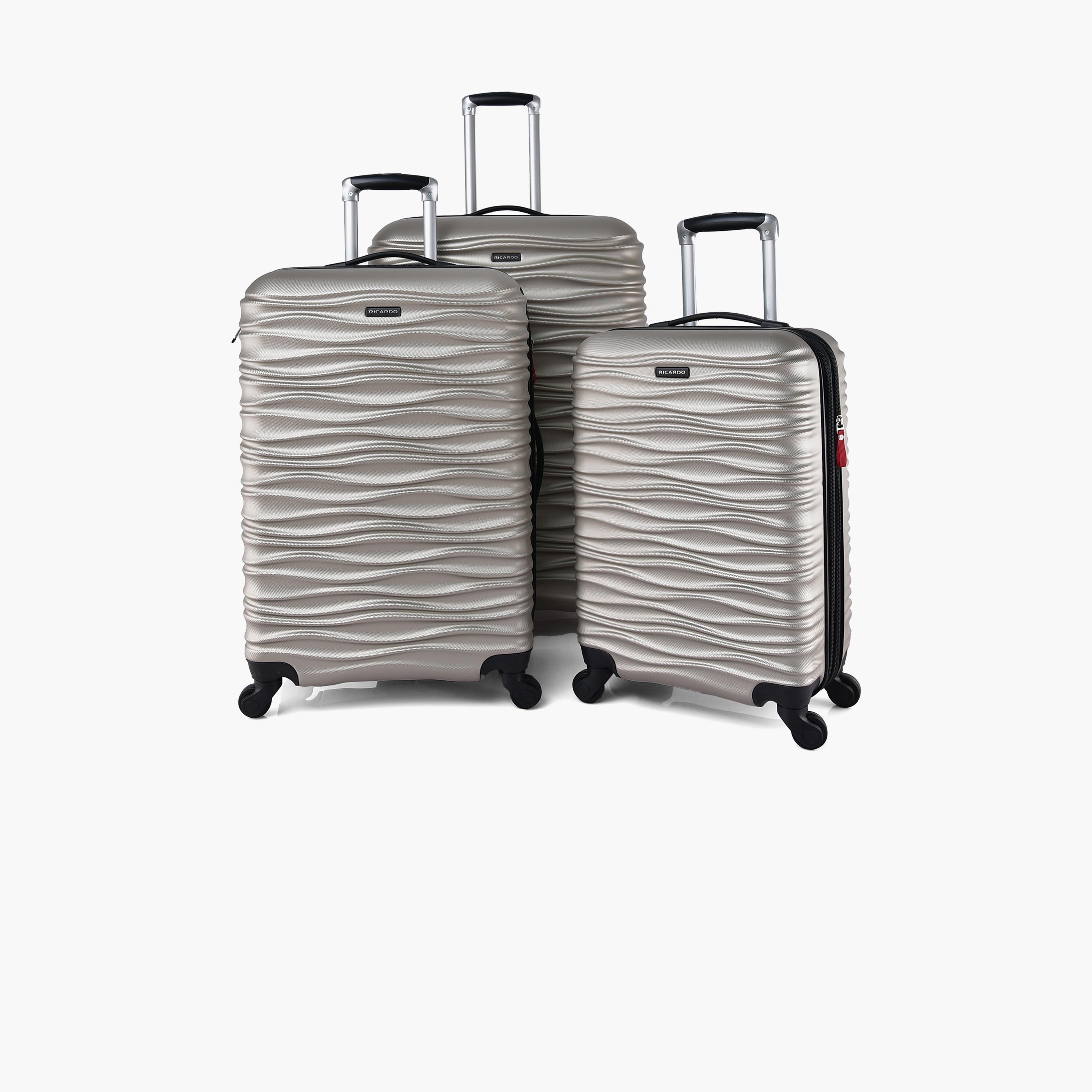 ريكاردو- طقم شنط بولي كربونات هيكل ABS صلب 3 قطع بأربع عجلات مع قفل TSA | 576/3P-travel-luggagesandbags-luggage-image-1
