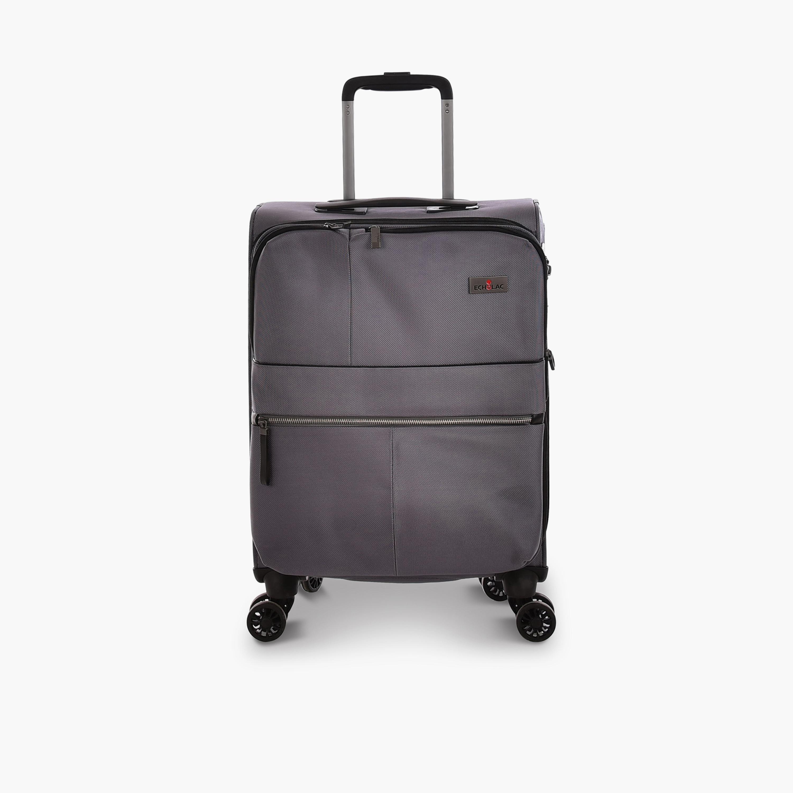 Echolac Set of 3 Textile Softcase 4-Wheeler Spinner Trolley Bag with TSA Lock | CT714A/3P-travel-luggagesandbags-luggage-image-4