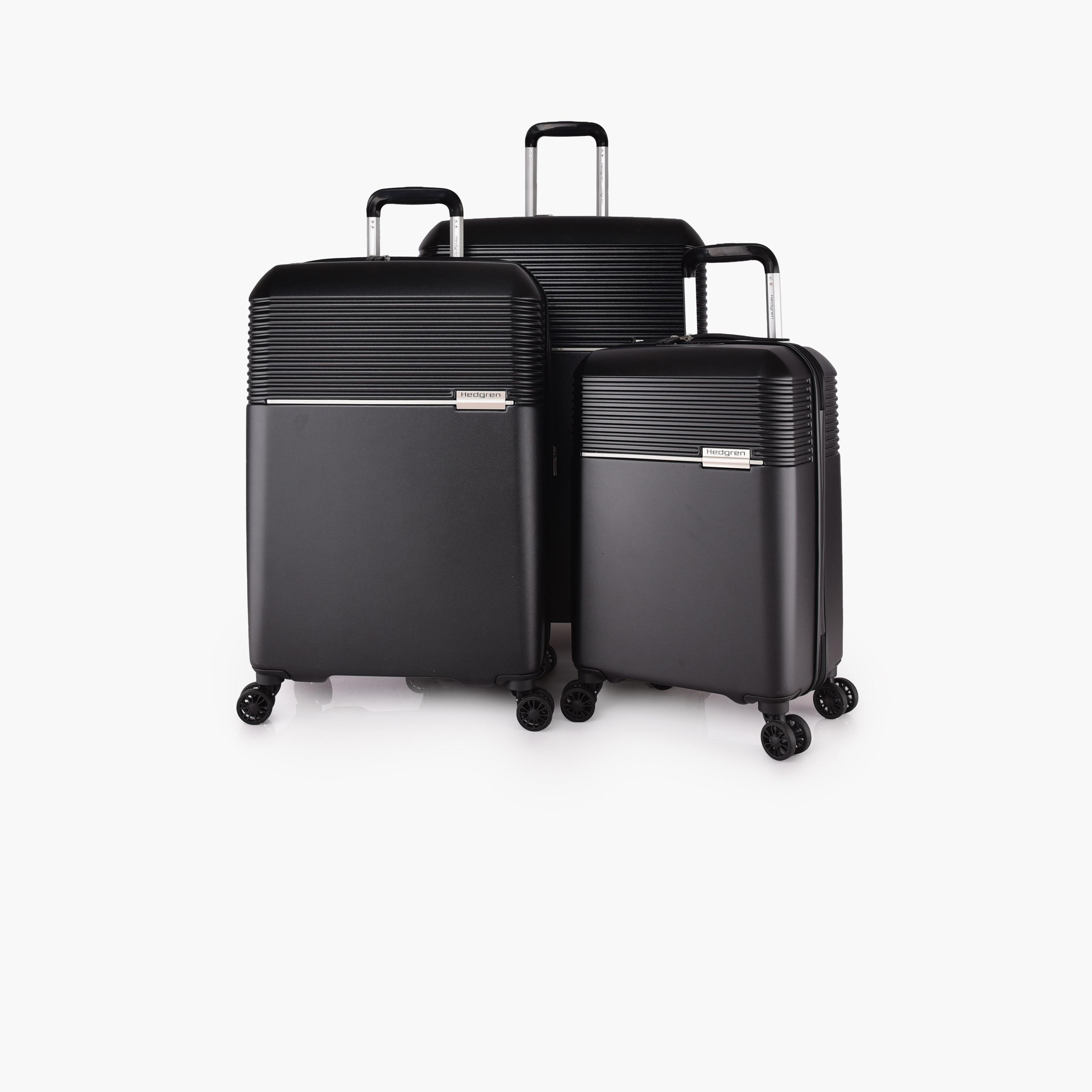 Hedgren Set of 3 Polycarbonate with ABS Hardcase 4-Wheeler Spinner Trolley Bag with TSA Lock | HLN03N/3P-travel-luggagesandbags-luggage-image-1