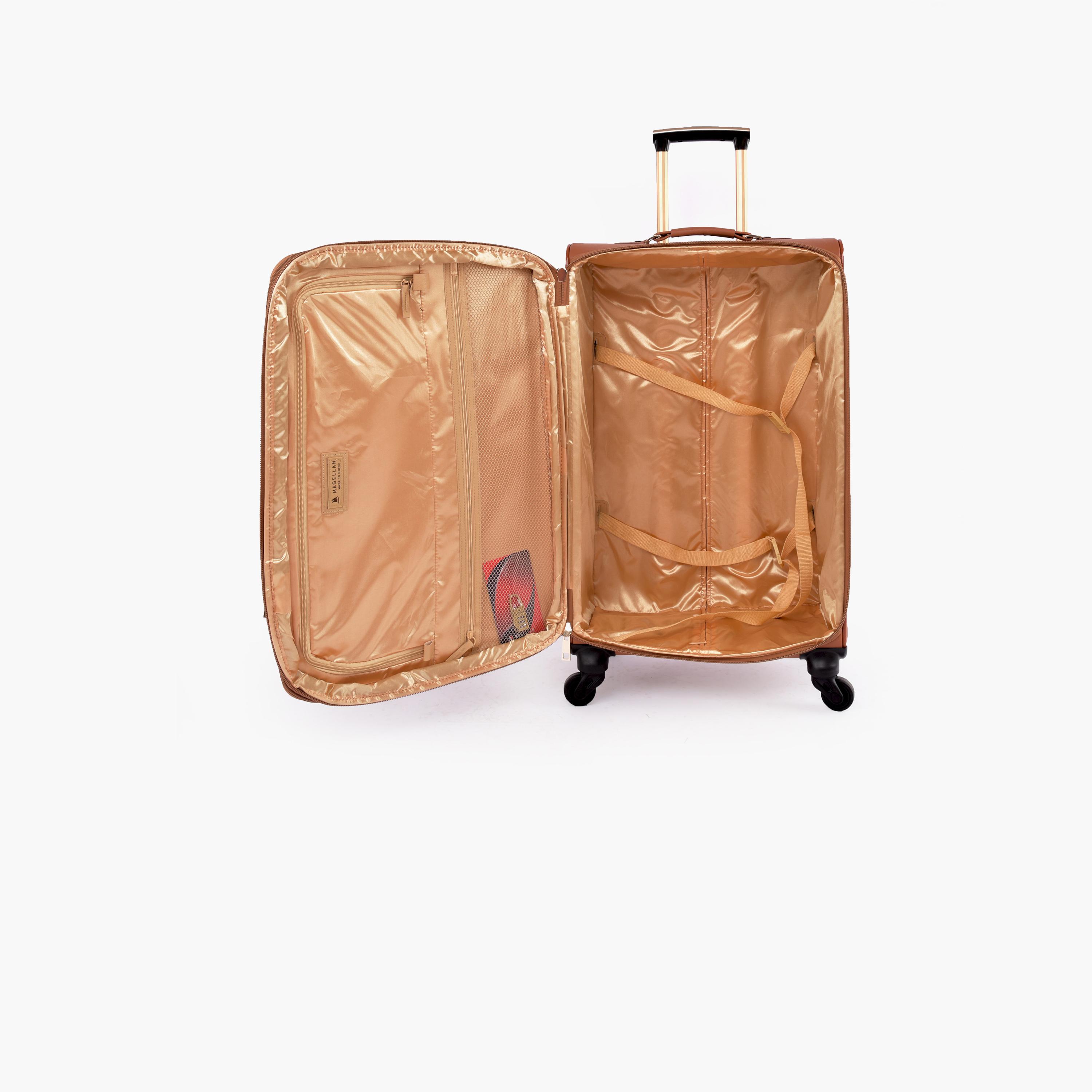 Magellan Set of 4 Polycarbonate with ABS Softcase 4-Wheeler Spinner Trolley Bag with Padlock | MA8022/4p-travel-luggagesandbags-luggage-image-6