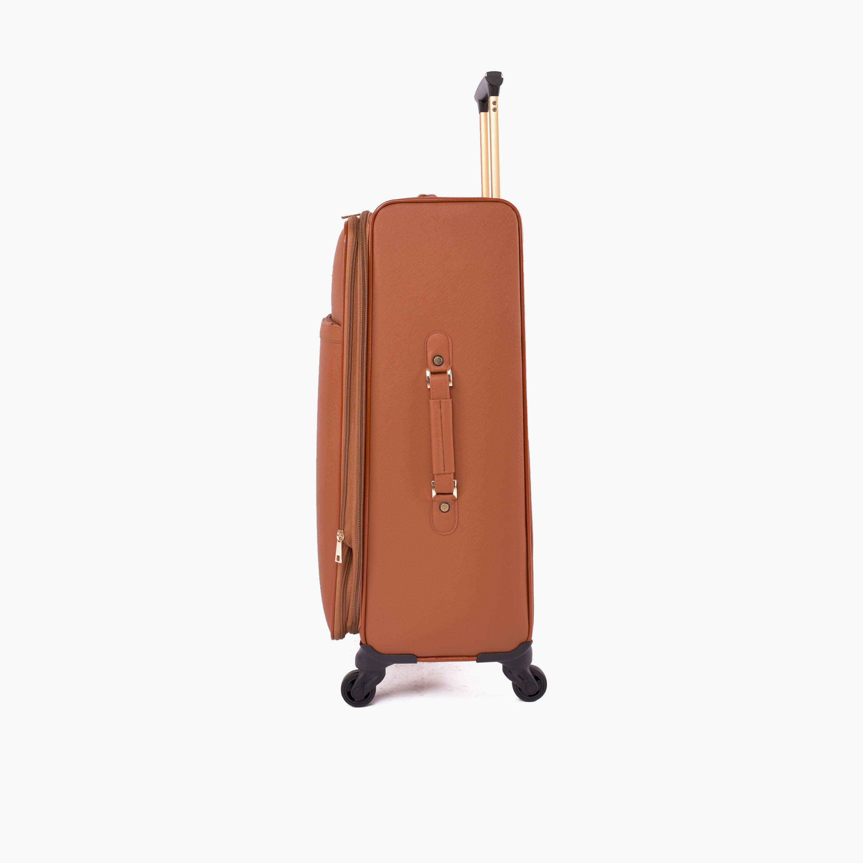 Magellan Set of 4 Polycarbonate with ABS Softcase 4-Wheeler Spinner Trolley Bag with Padlock | MA8022/4p-travel-luggagesandbags-luggage-image-7