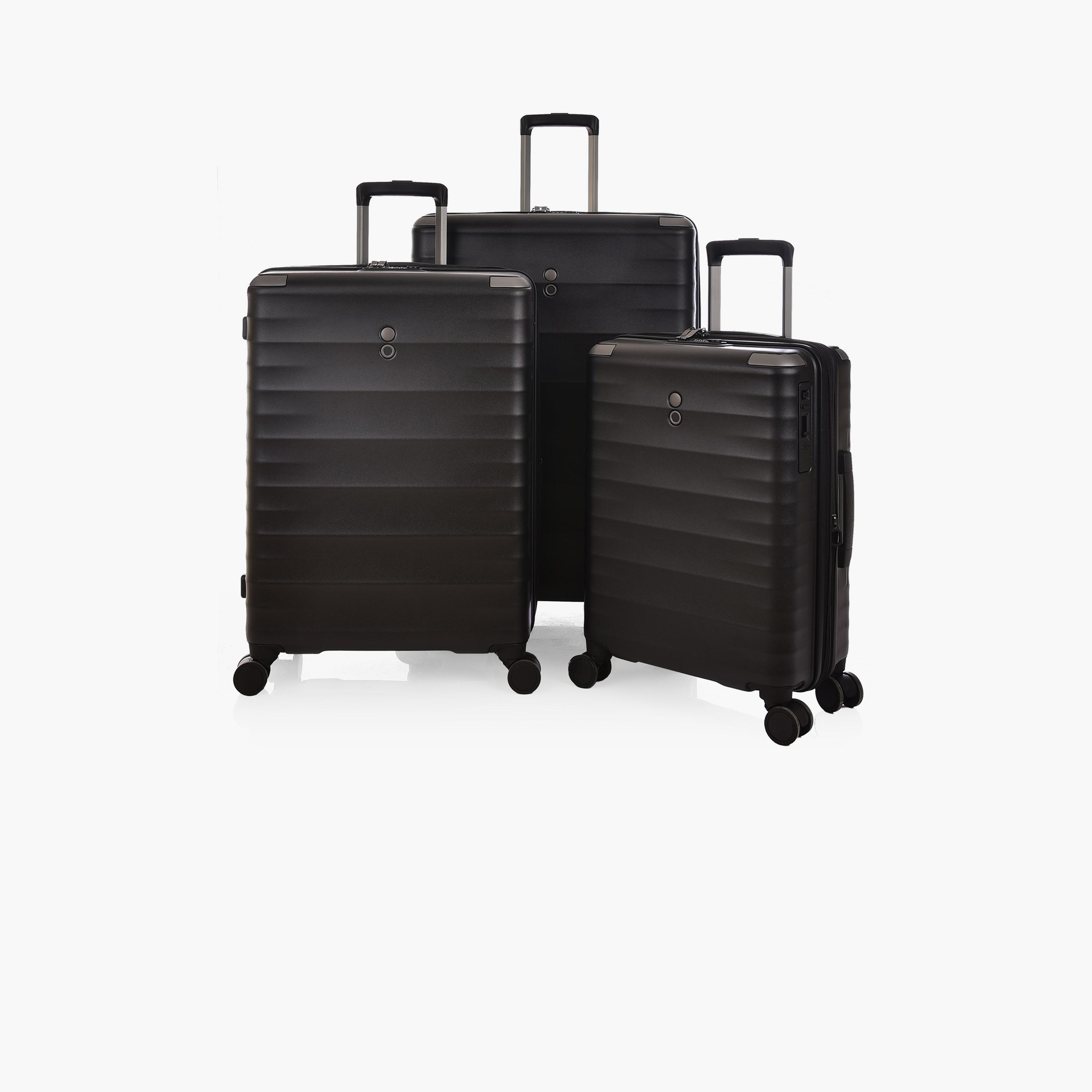 Echolac Set of 3 Polycarbonate with ABS Hardcase 4-Wheeler Spinner Trolley Bag with TSA Lock | PC213SA/3P-travel-luggagesandbags-luggage-image-1