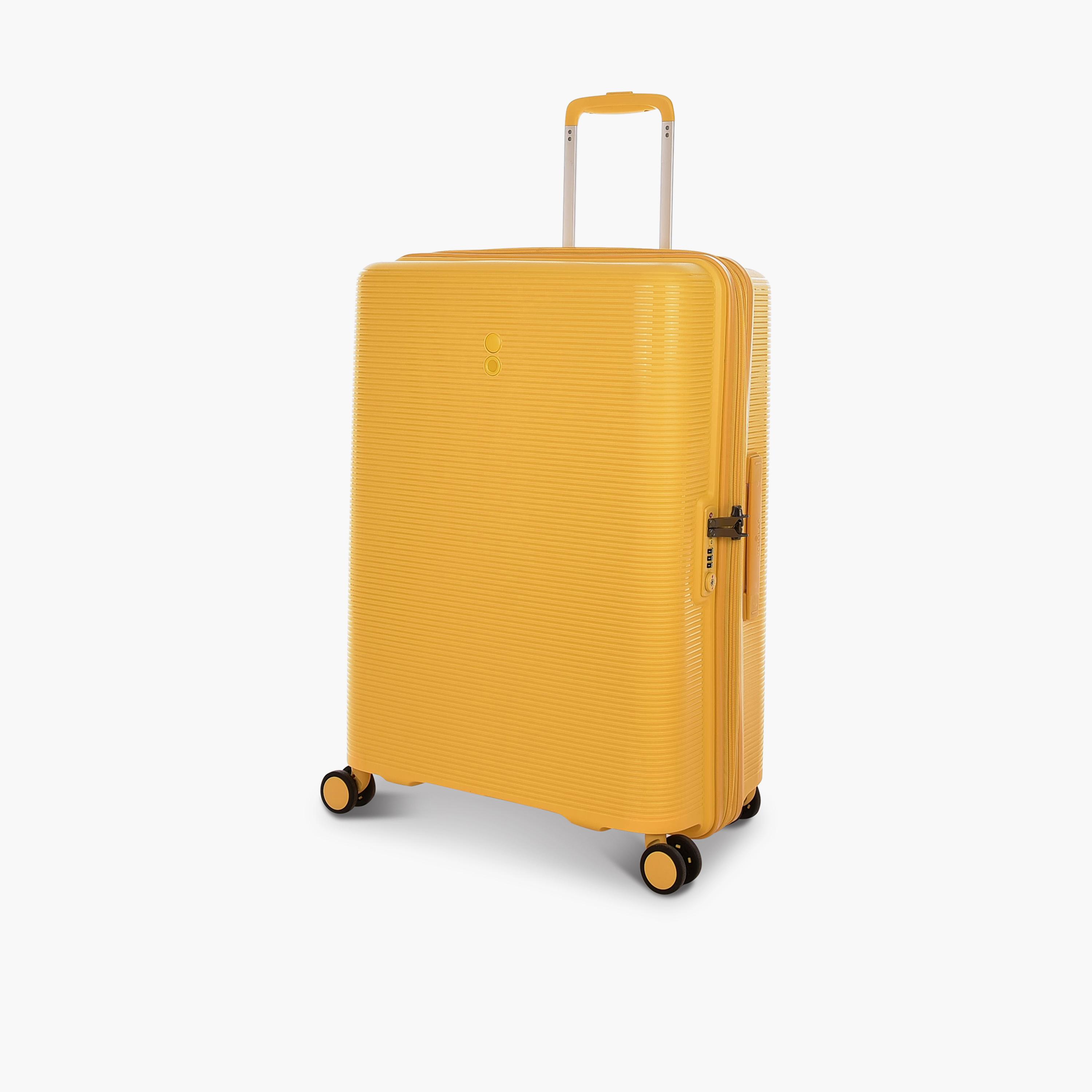 Echolac Set of 3 Polypropylene Hardcase 4-Wheeler Spinner Trolley Bag with TSA Lock | PW005/3P-travel-luggagesandbags-luggage-image-5