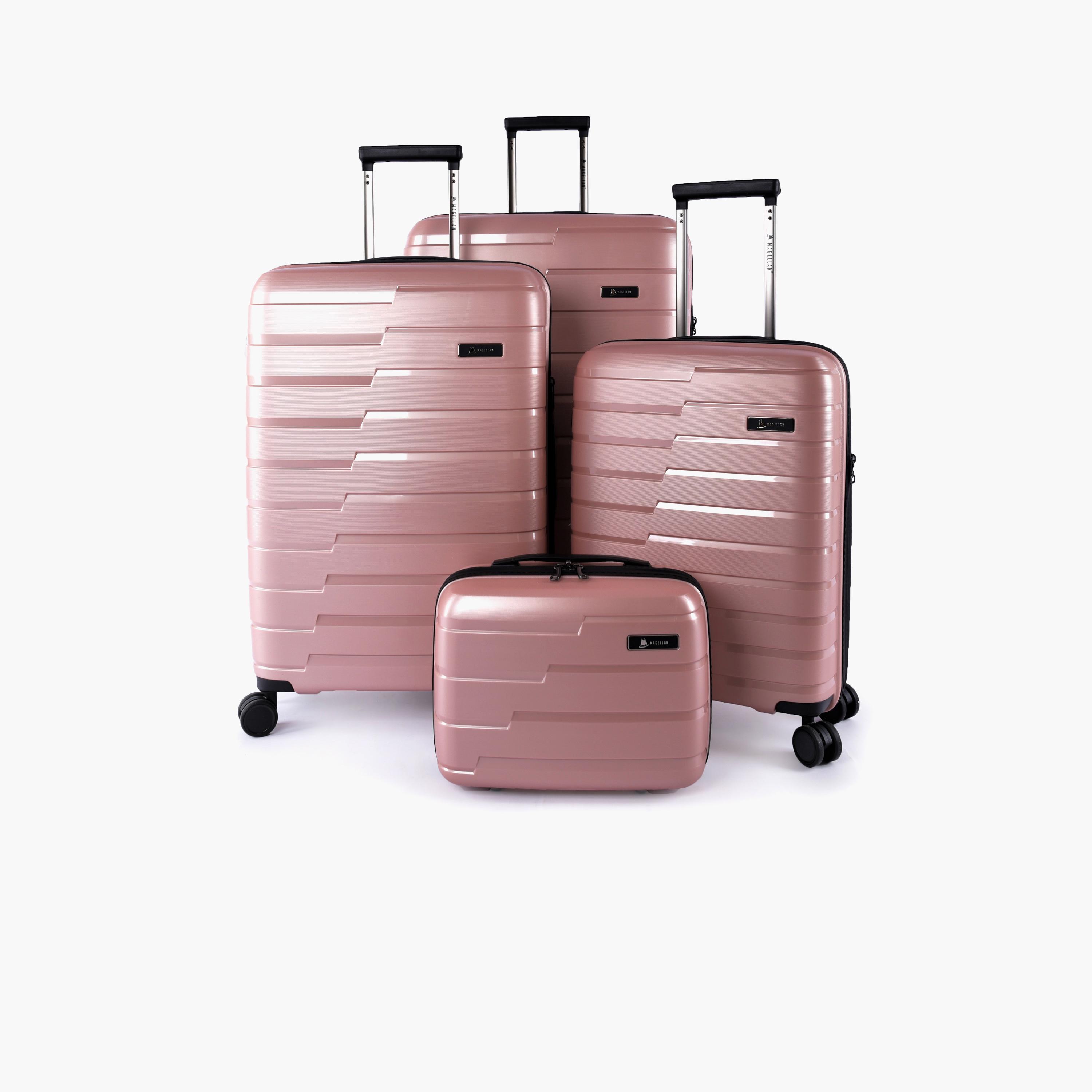 Magellan Set of 4 Polypropylene Hardcase 4-Wheeler Spinner Trolley Bag with TSA Lock | TP/4P-travel-luggagesandbags-luggage-image-1