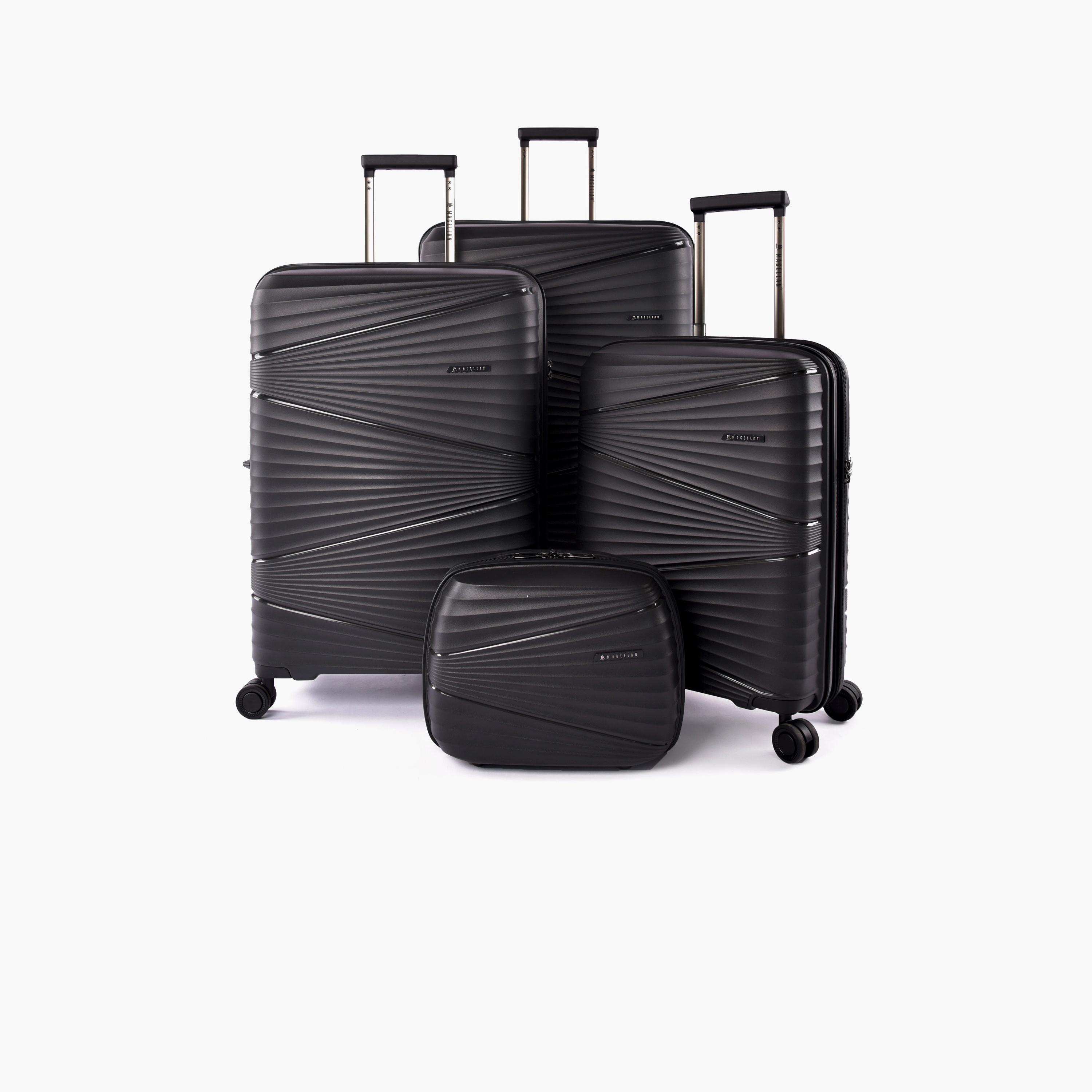 Magellan Set of 4 Polypropylene Hardcase 4-Wheeler Spinner Trolley Bag with TSA Lock | TZ/4P-travel-luggagesandbags-luggage-image-1