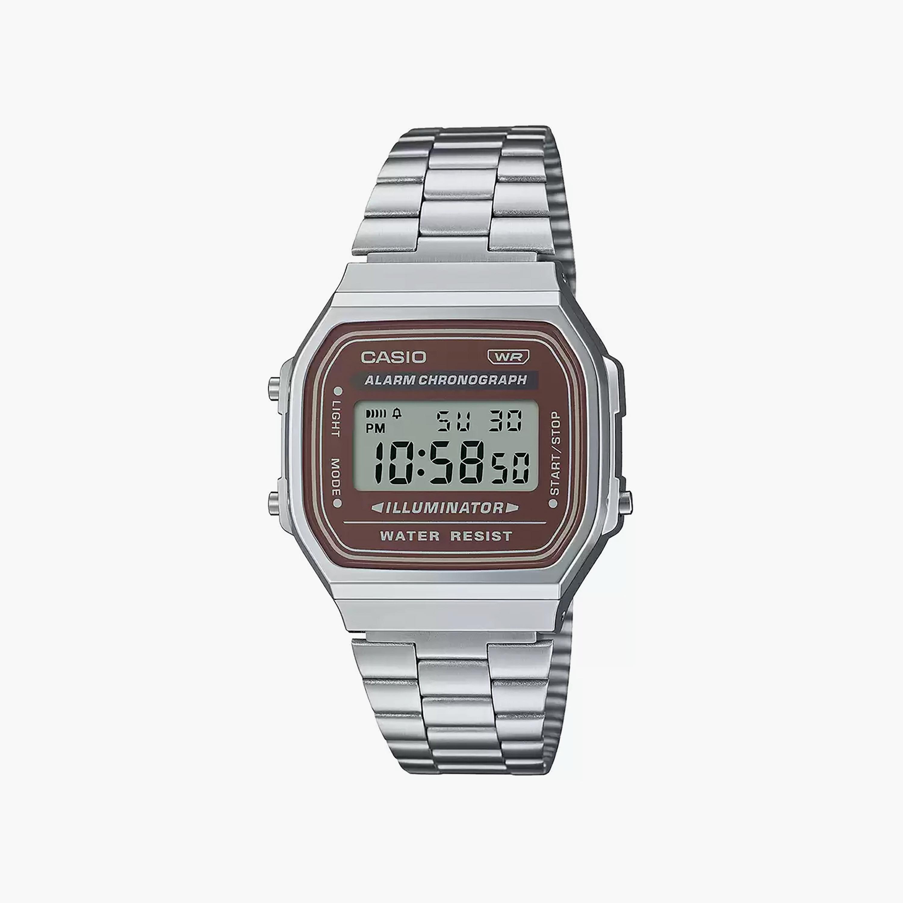 Casio 36 MM Silver Digital Stainless Steel Watch | A168WA-5AYDF-men-watchesandjewellery-watches-image-1