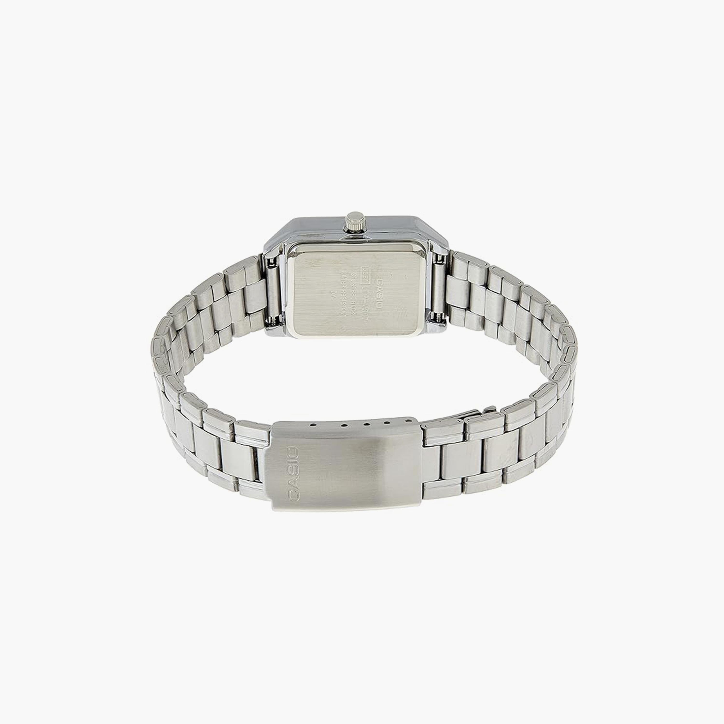 ساعة كاسيو للنساء 22 ملم فضية ذات انالوج من الستانلس ستيل | LTP-V007D-1EUDF-women-watchesandjewellery-watches-image-3